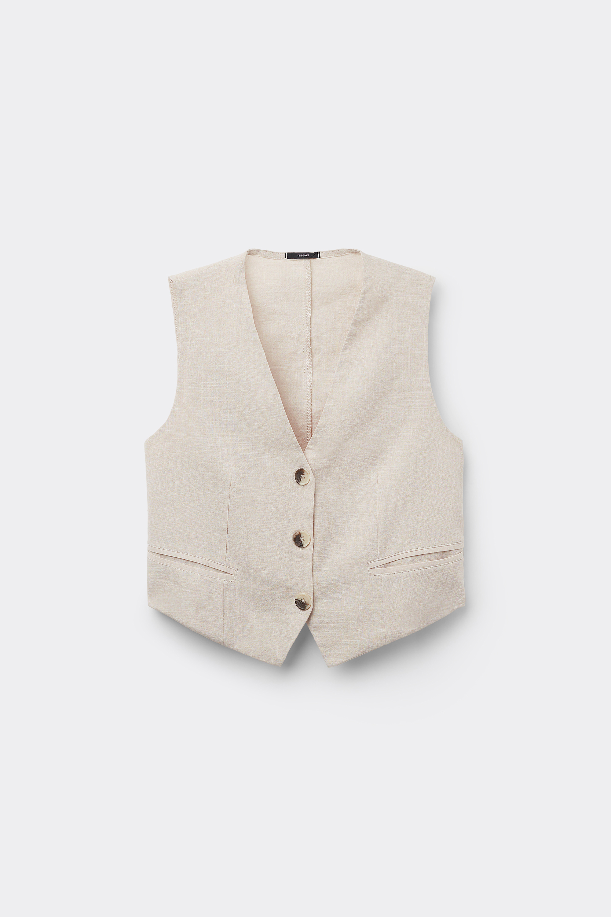 100% Cotton Cloth V-Neck Vest