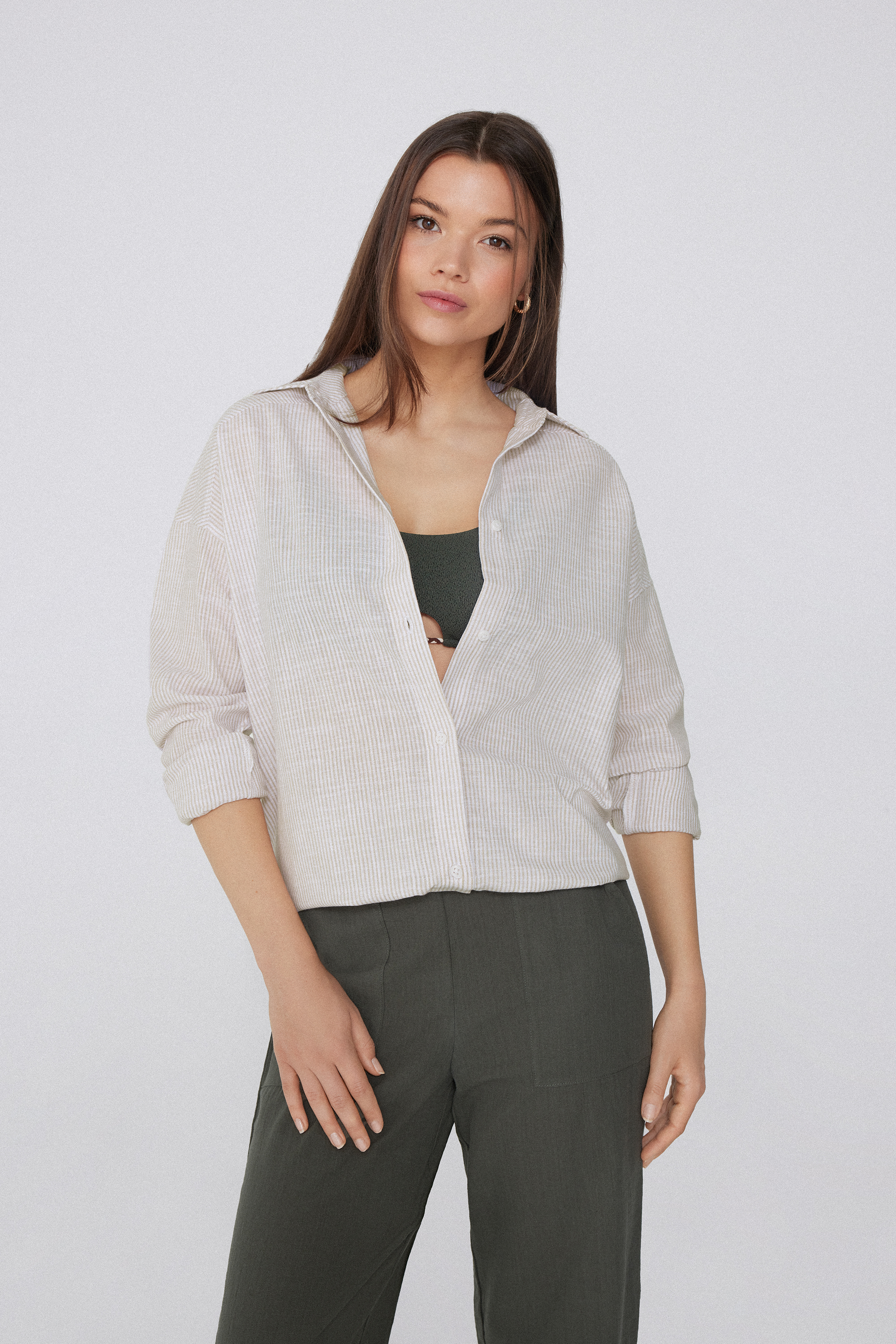 Long Sleeve Shirt in 100% Super Light Cotton