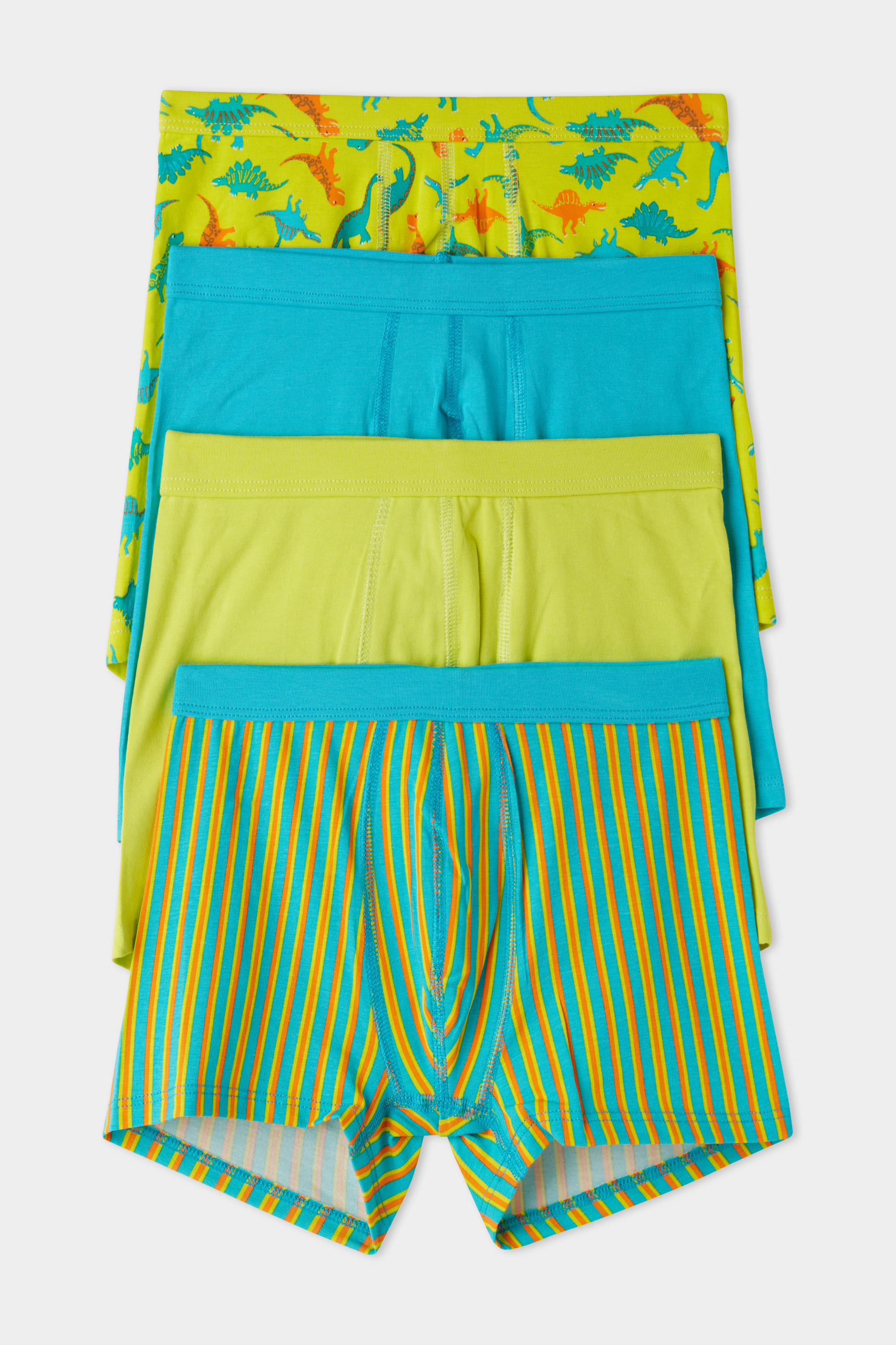 Pack 4 Boxer in Cotone con Stampa Fantasia
