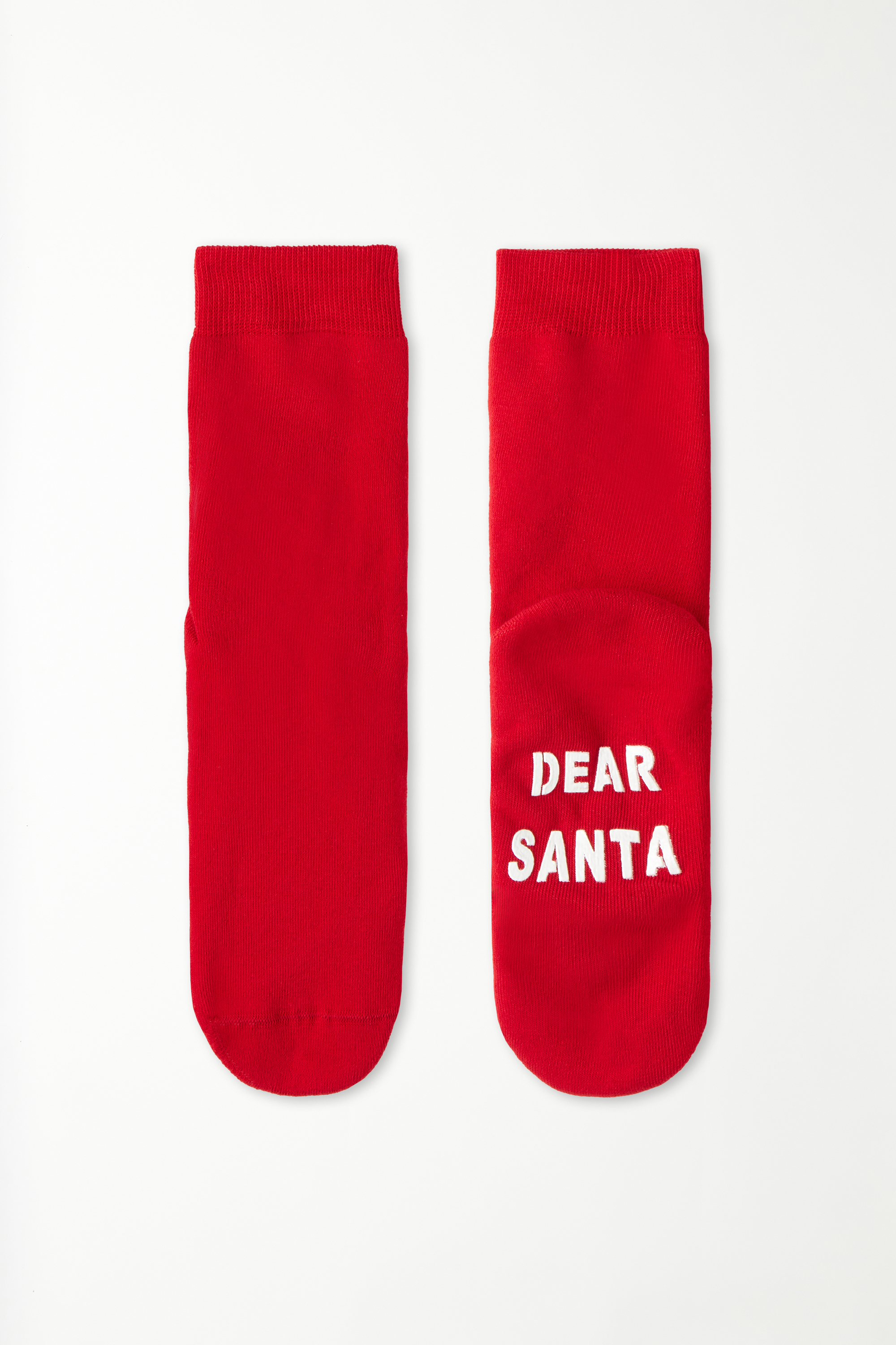 Calcetines Antideslizantes Cortos con Estampado Navideño «Dear Santa» para Hombre