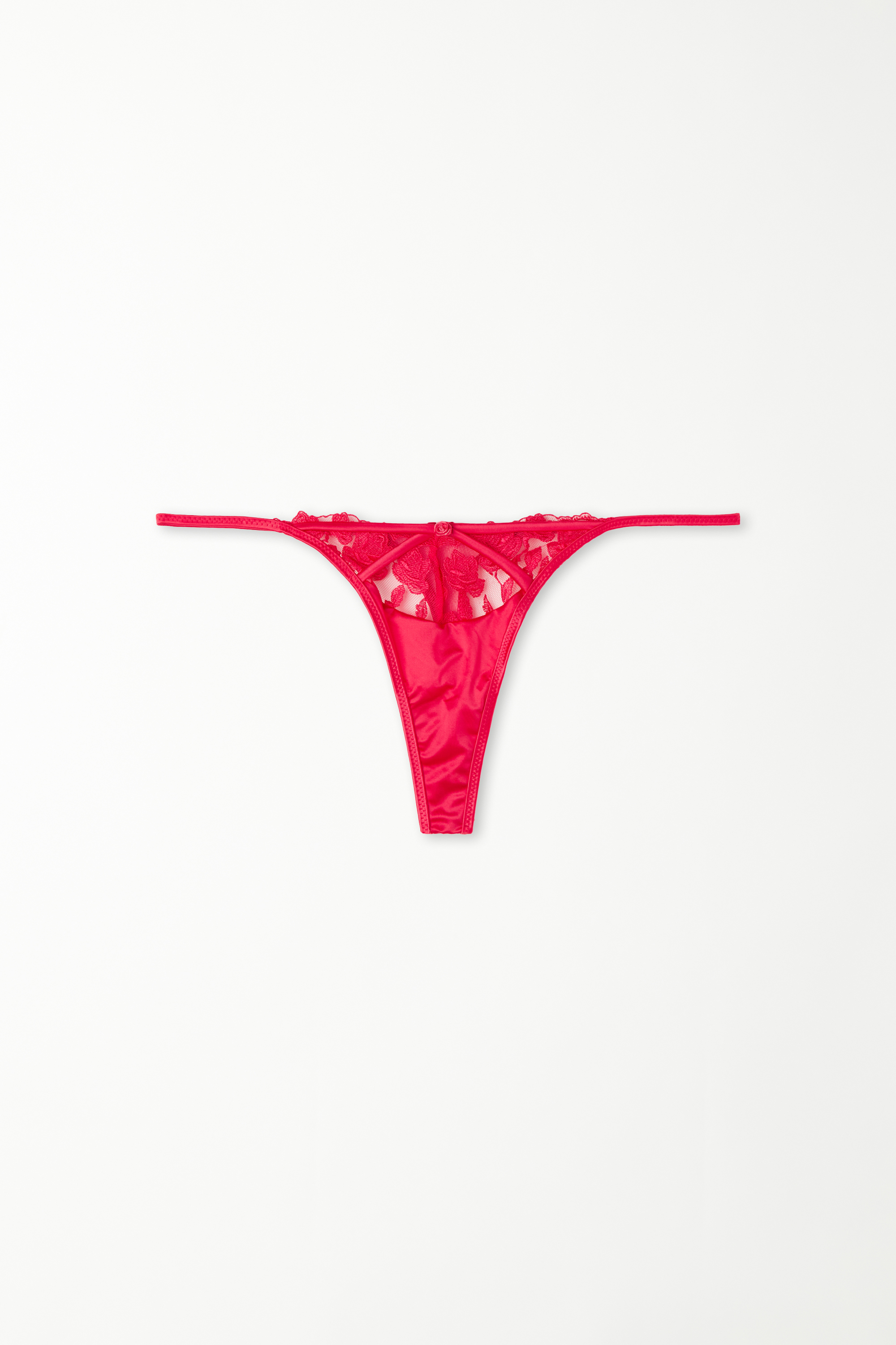 Red Passion Lace High-Cut Tanga Panel G-String