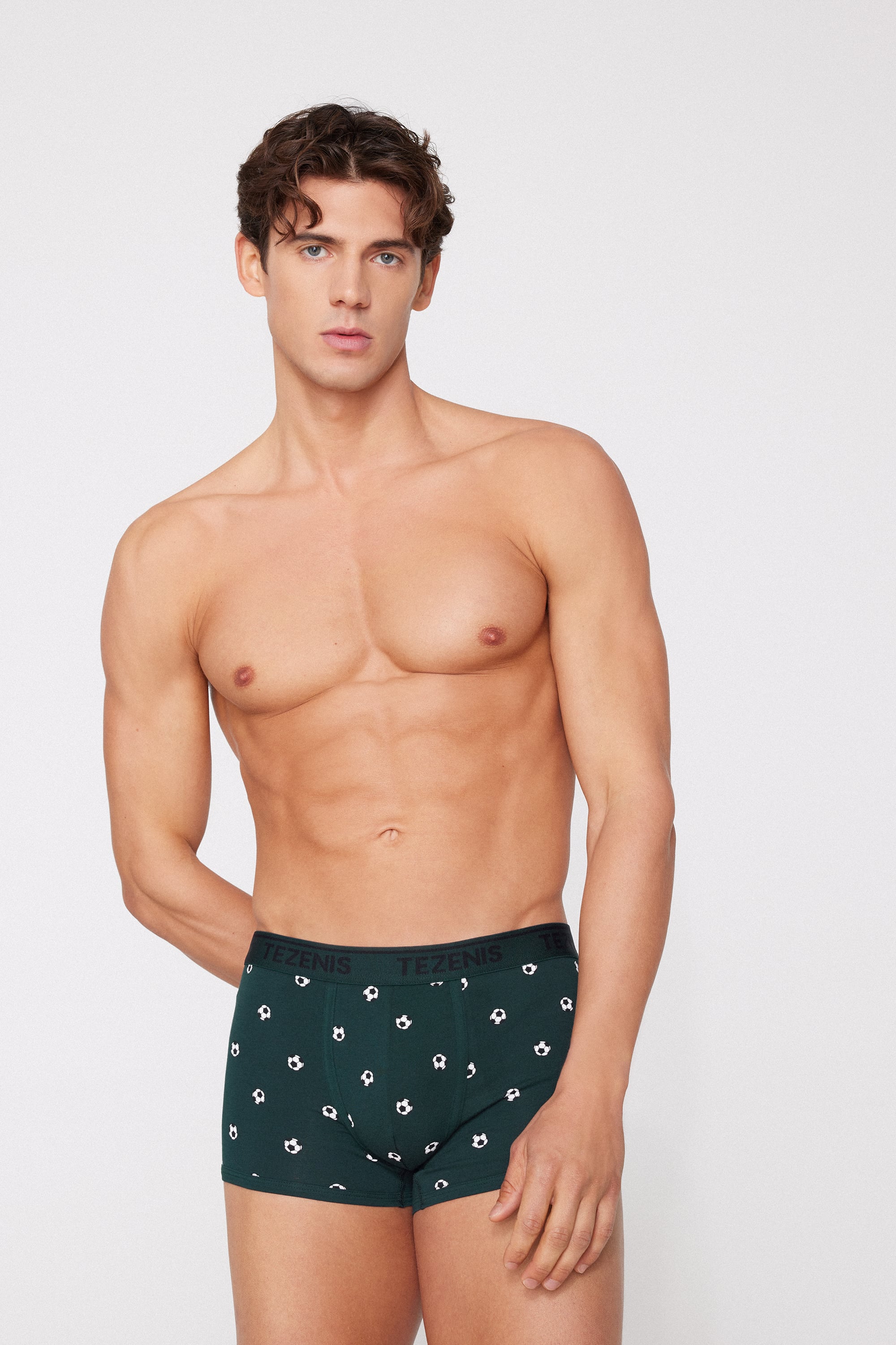 Boxers de algod&atilde;o para homem