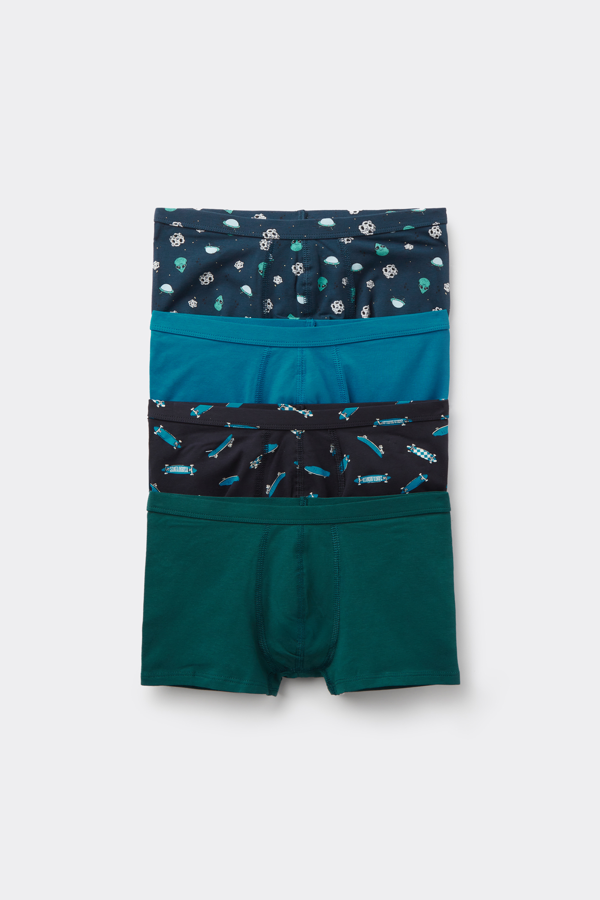 4 B&oacute;xers de Algod&oacute;n para Ni&ntilde;o Estampados