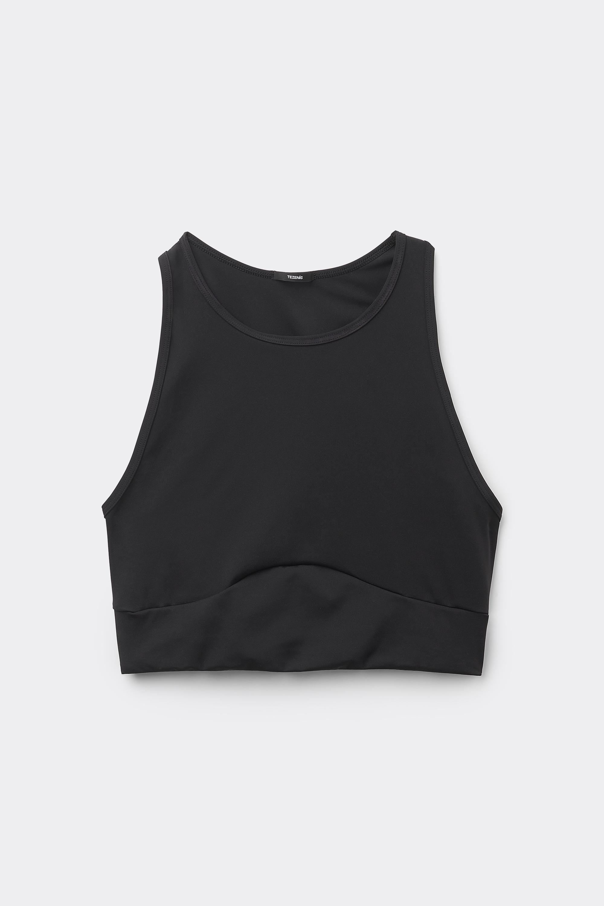 Sleeveless Microfibre Crop Top