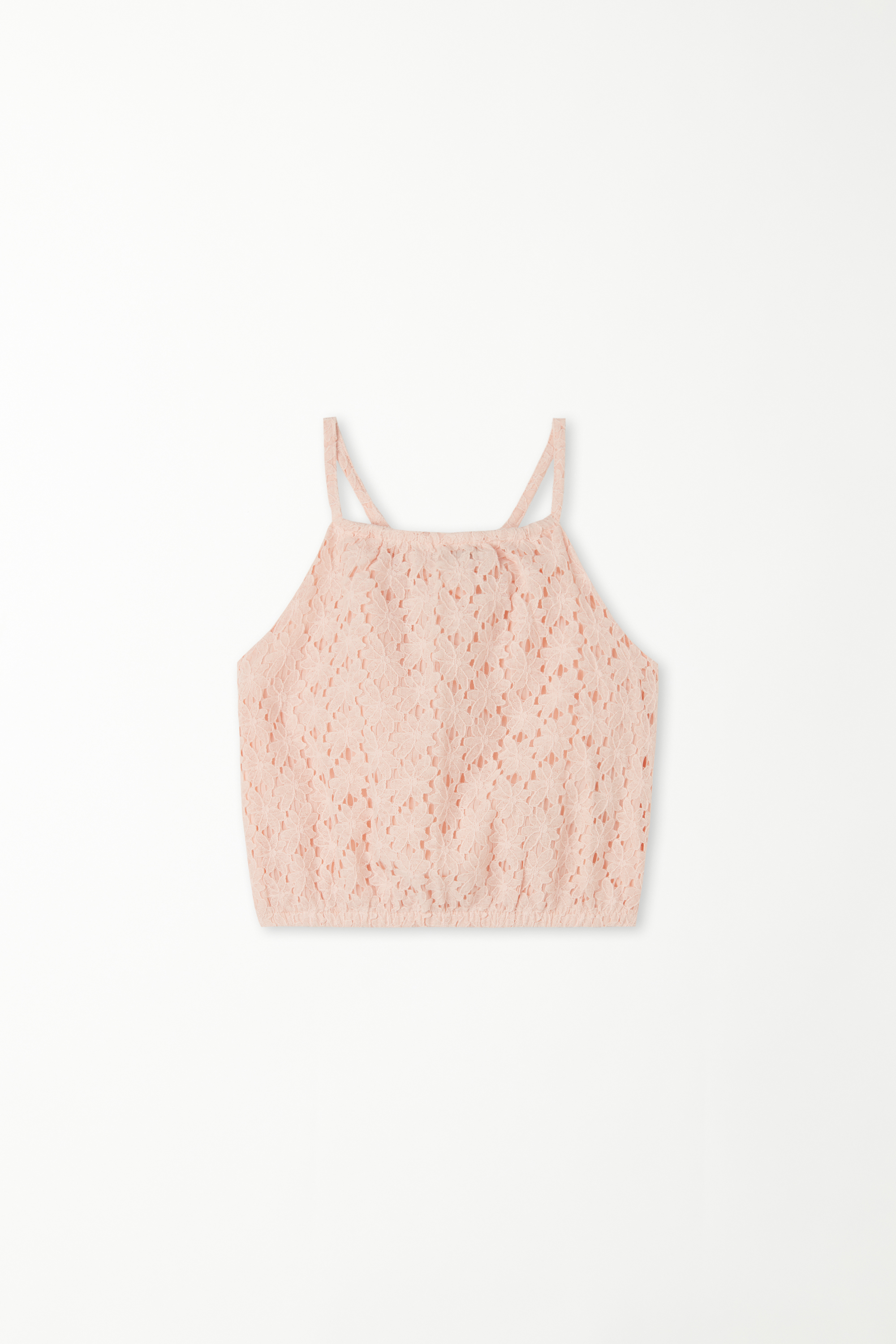Girls’ Camisole Top with Thin Shoulder Straps made of Lace