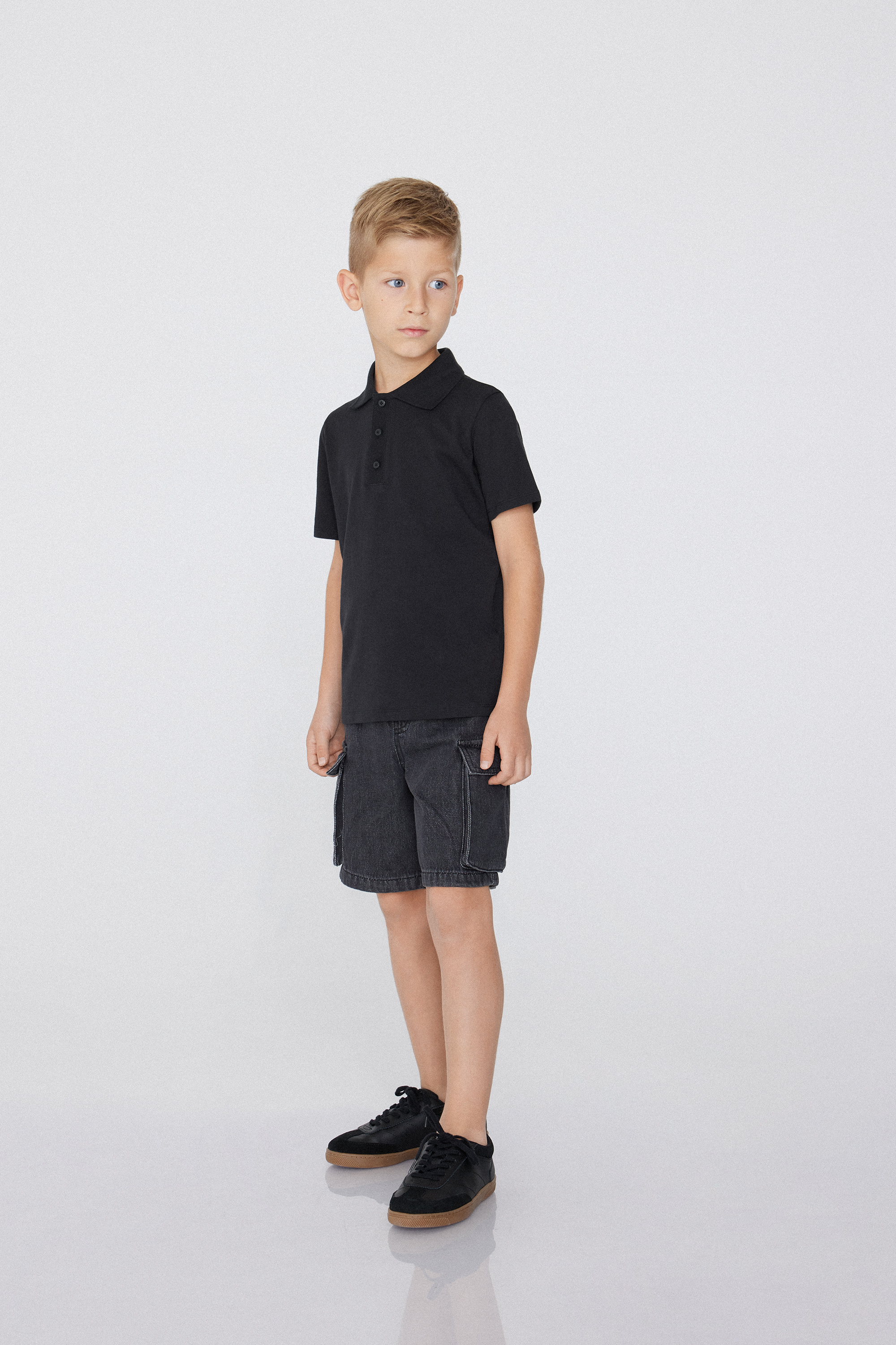 Polo de Manga Corta de Algodón para Niño