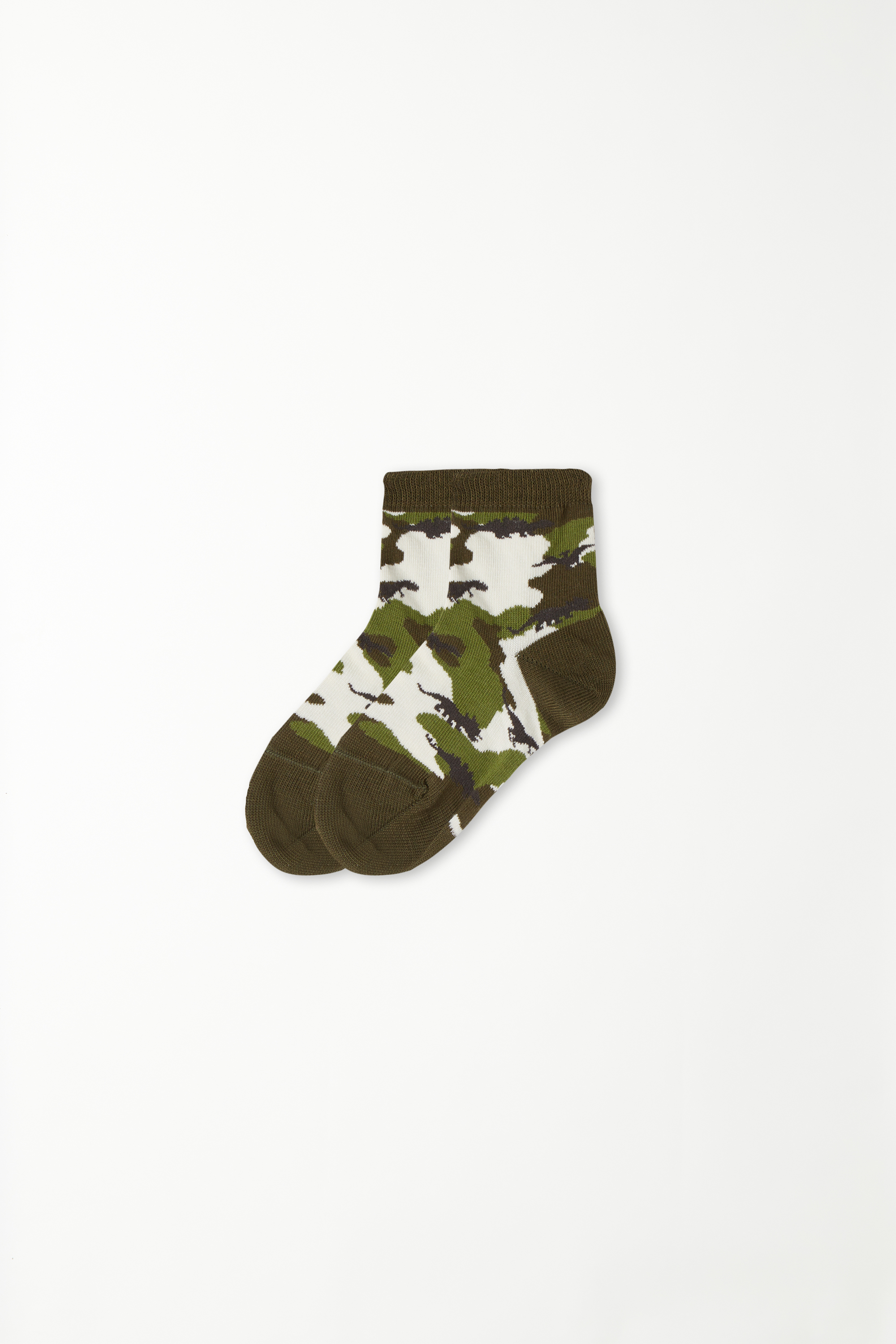 Boys’ Short Patterned Cotton Socks