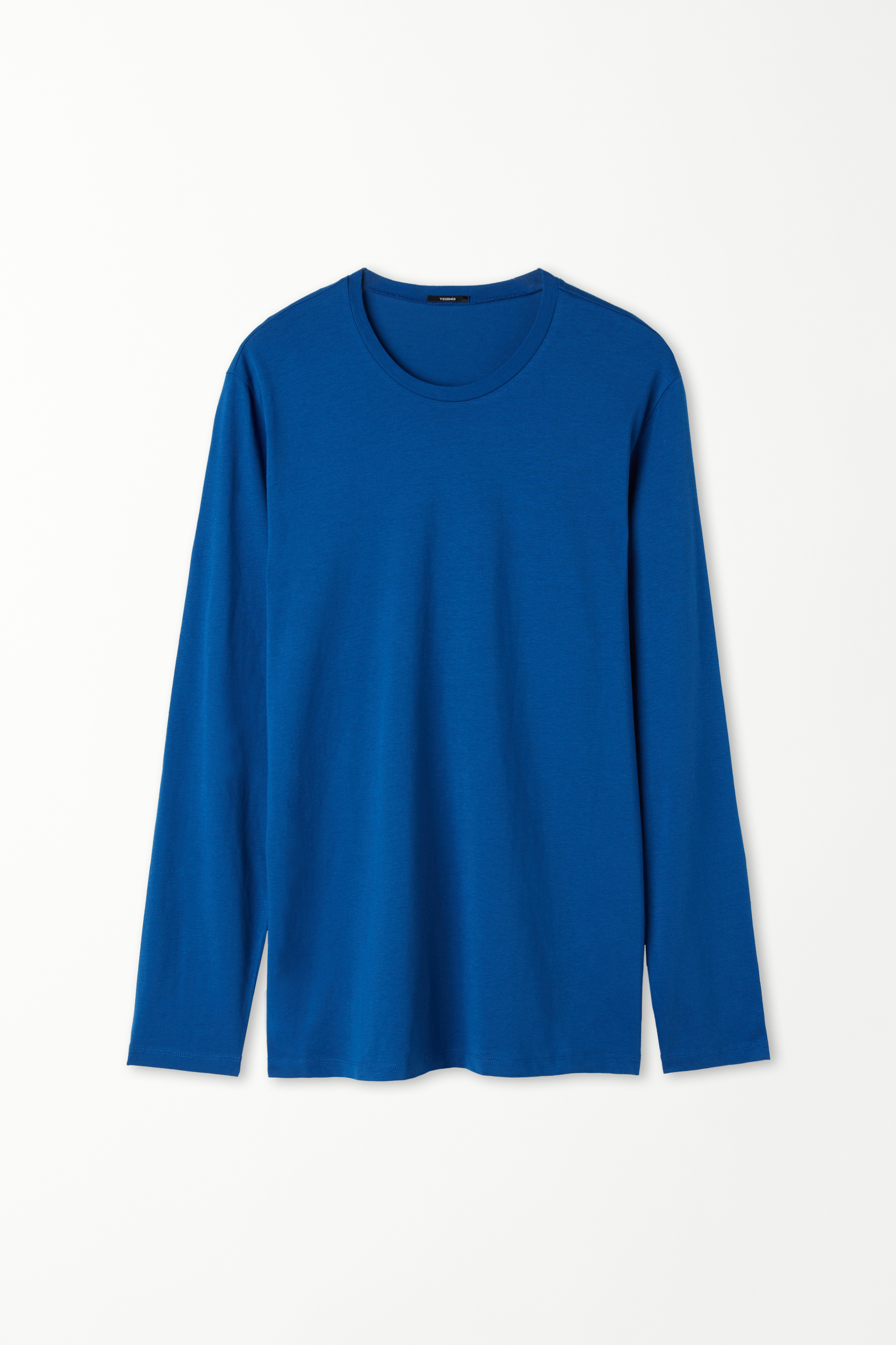 Long Sleeve Rounded Neck Cotton Top