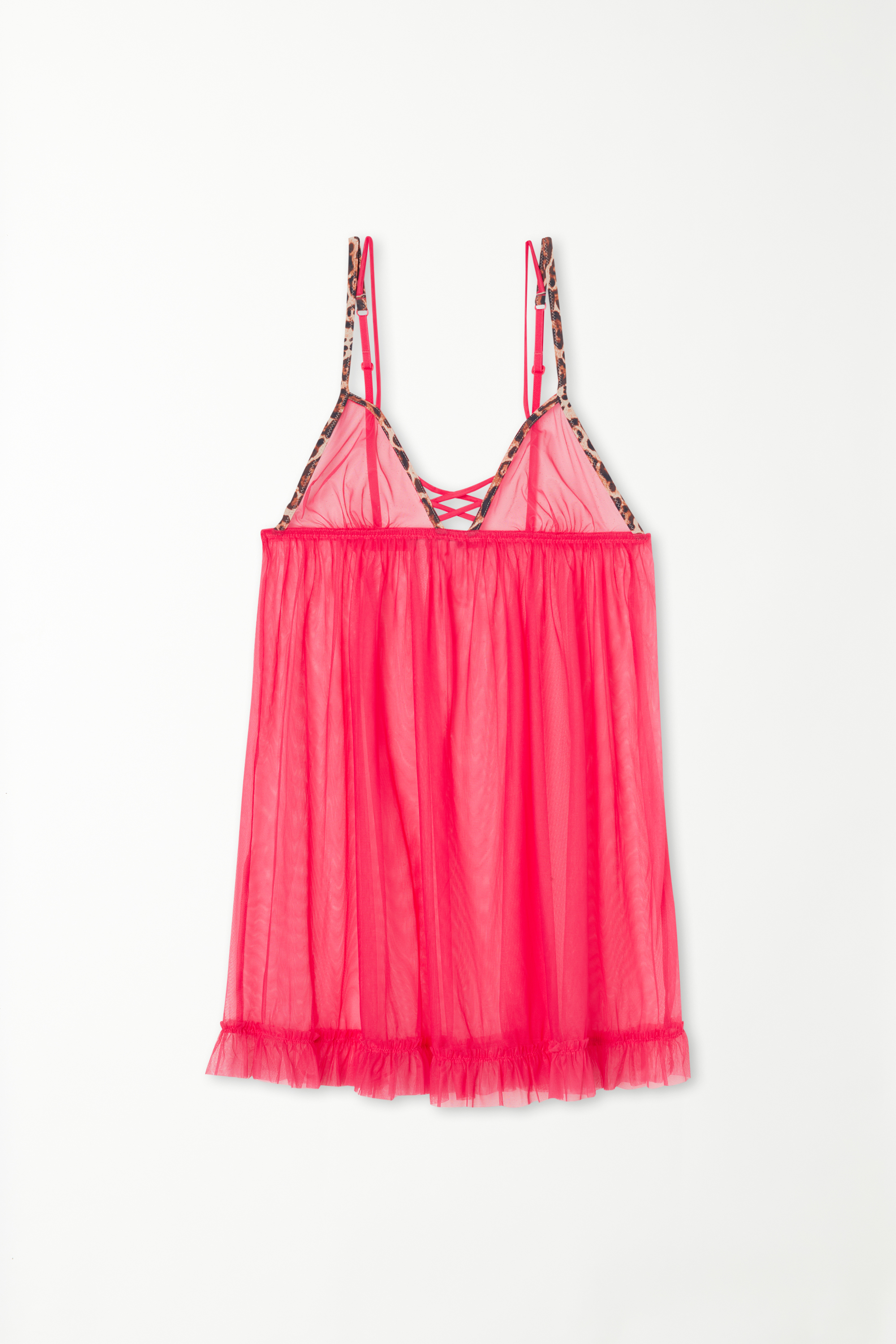 Babydoll in Strawberry Leopard Tulle