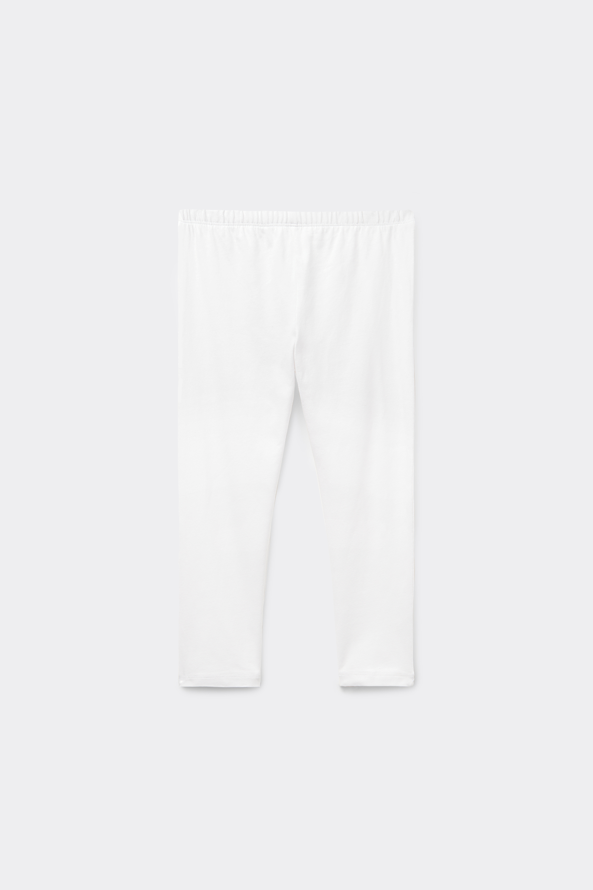 Leggings Capri in Cotone Tinta Unita Bimba