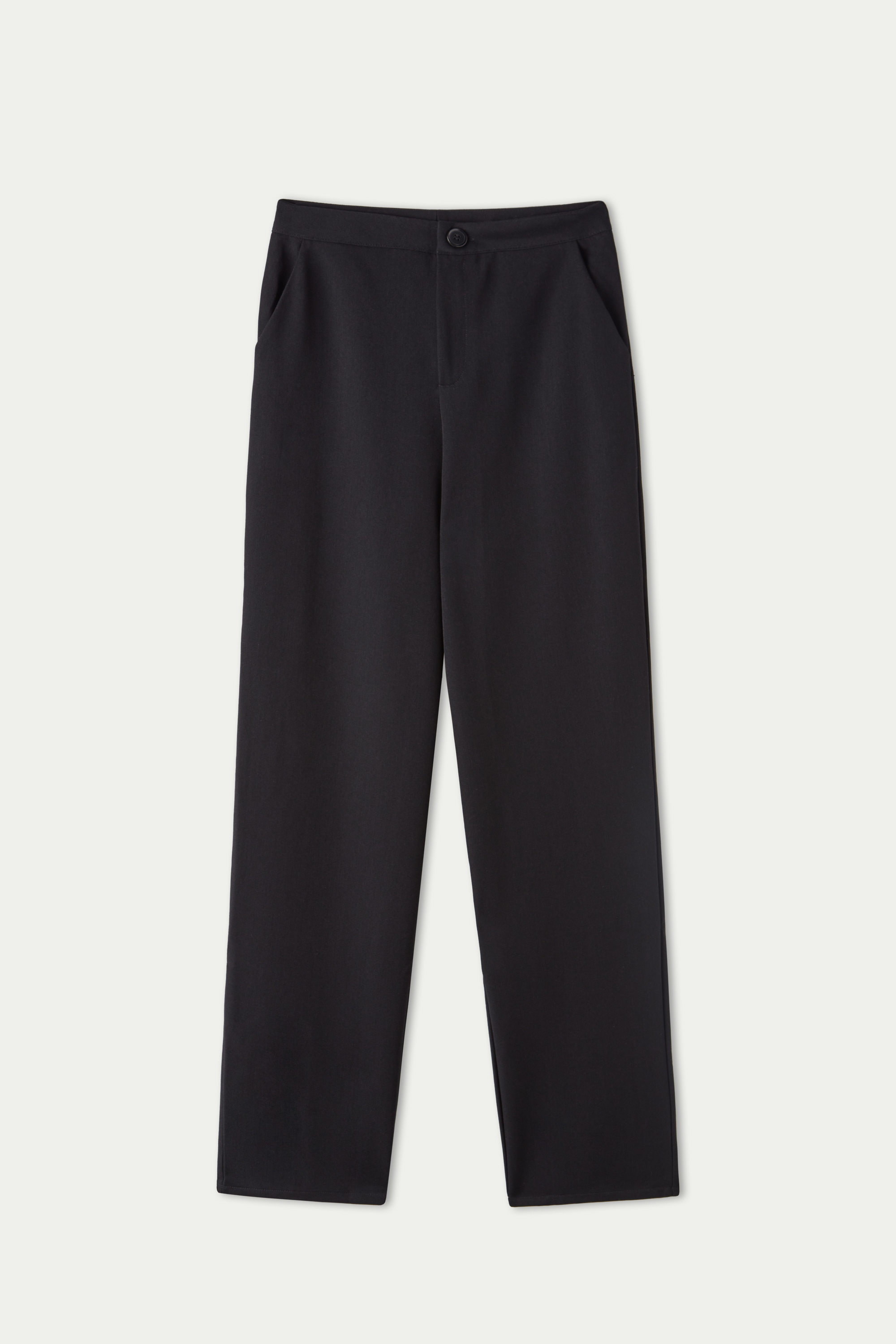 Straight Cloth Pants with Pockets - Pants - Women | Tezenis