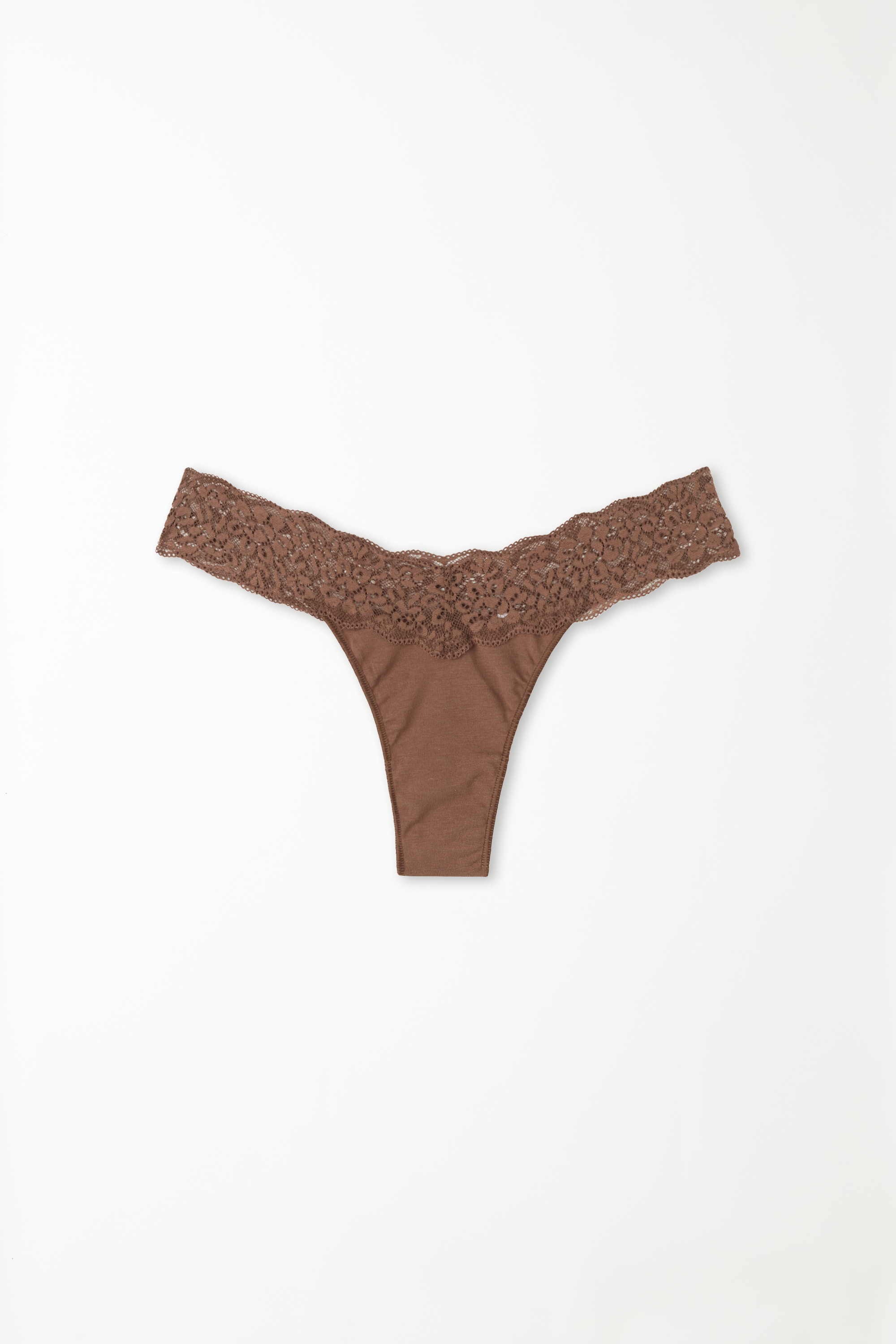Culotte Brésilienne en Coton et Dentelle Recyclée