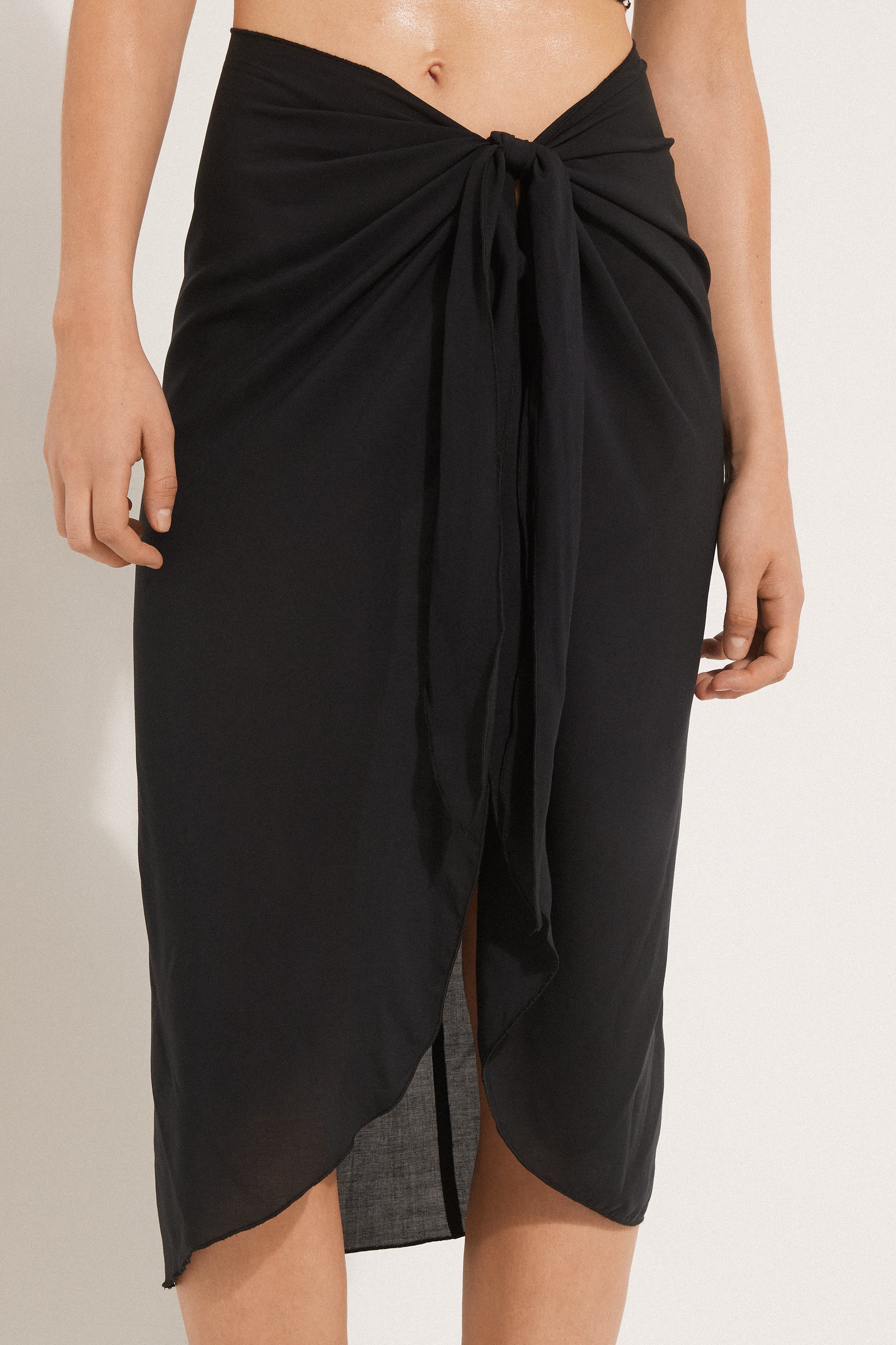 Páreo Midi em Tecido de Viscose