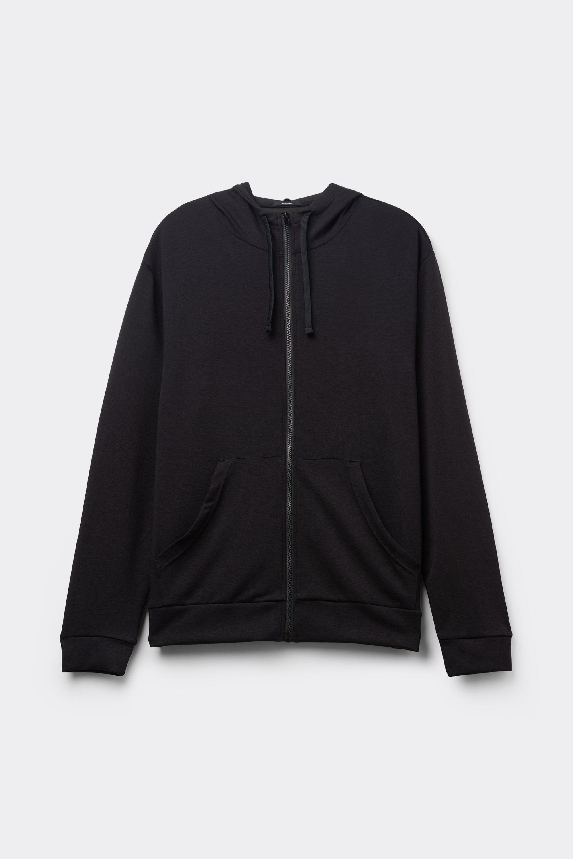 Felpa con Cappuccio e Zip Double