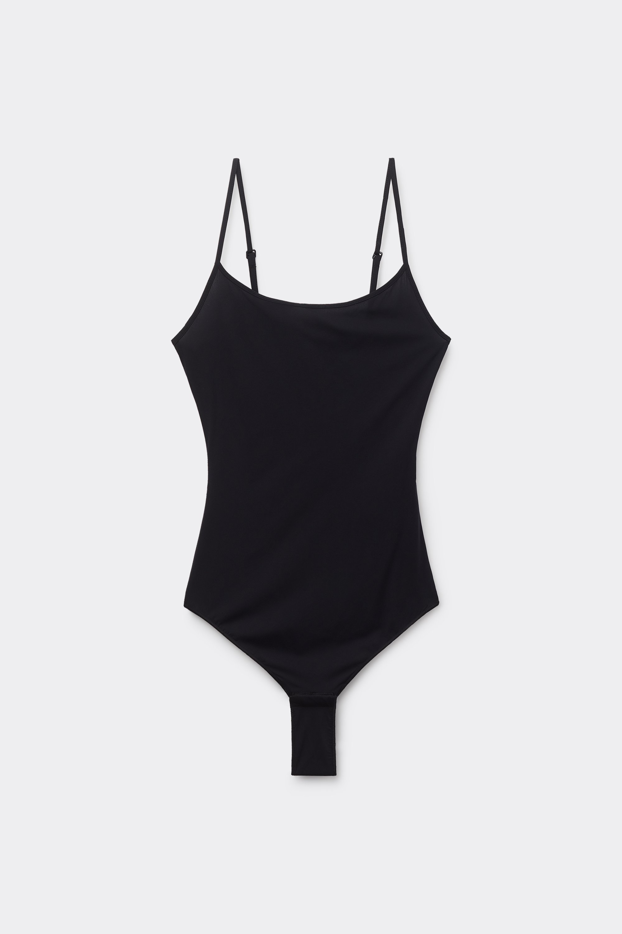 Microfiber Spaghetti Strap Bodysuit