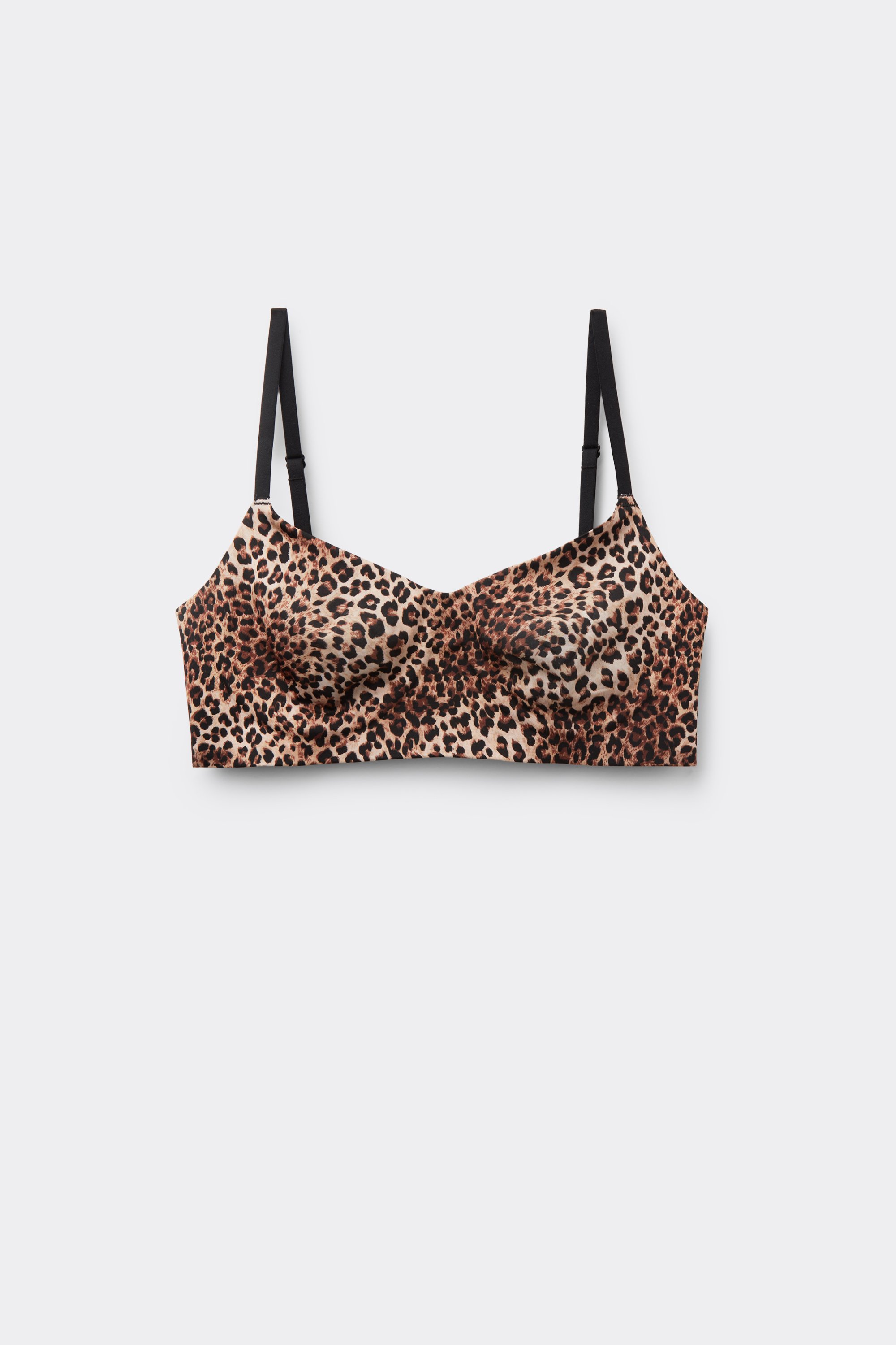 Natural Lifting Laser Cut Printed Balconette Bra