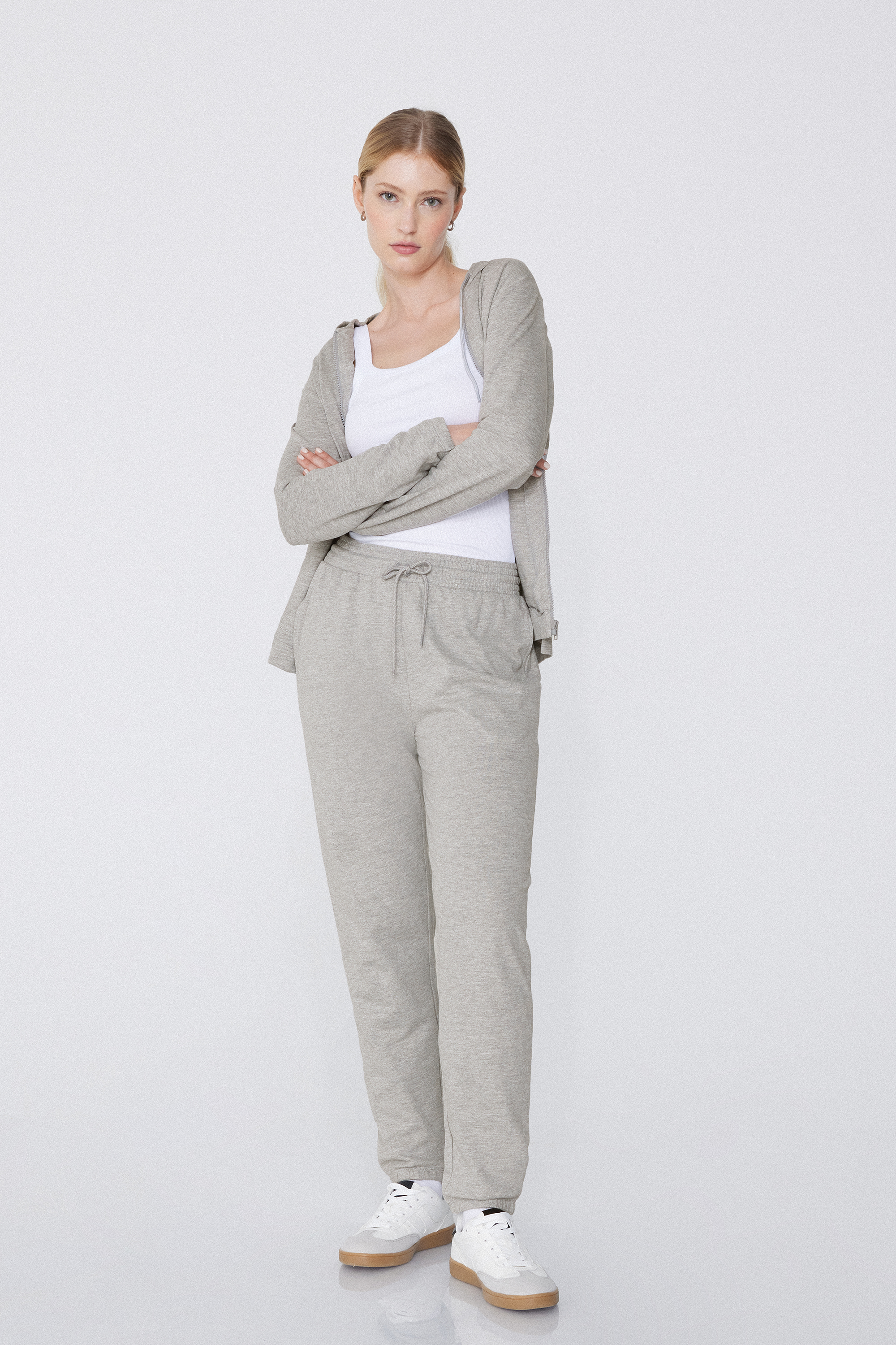 Joggers with Welt Pocket and Drawstring