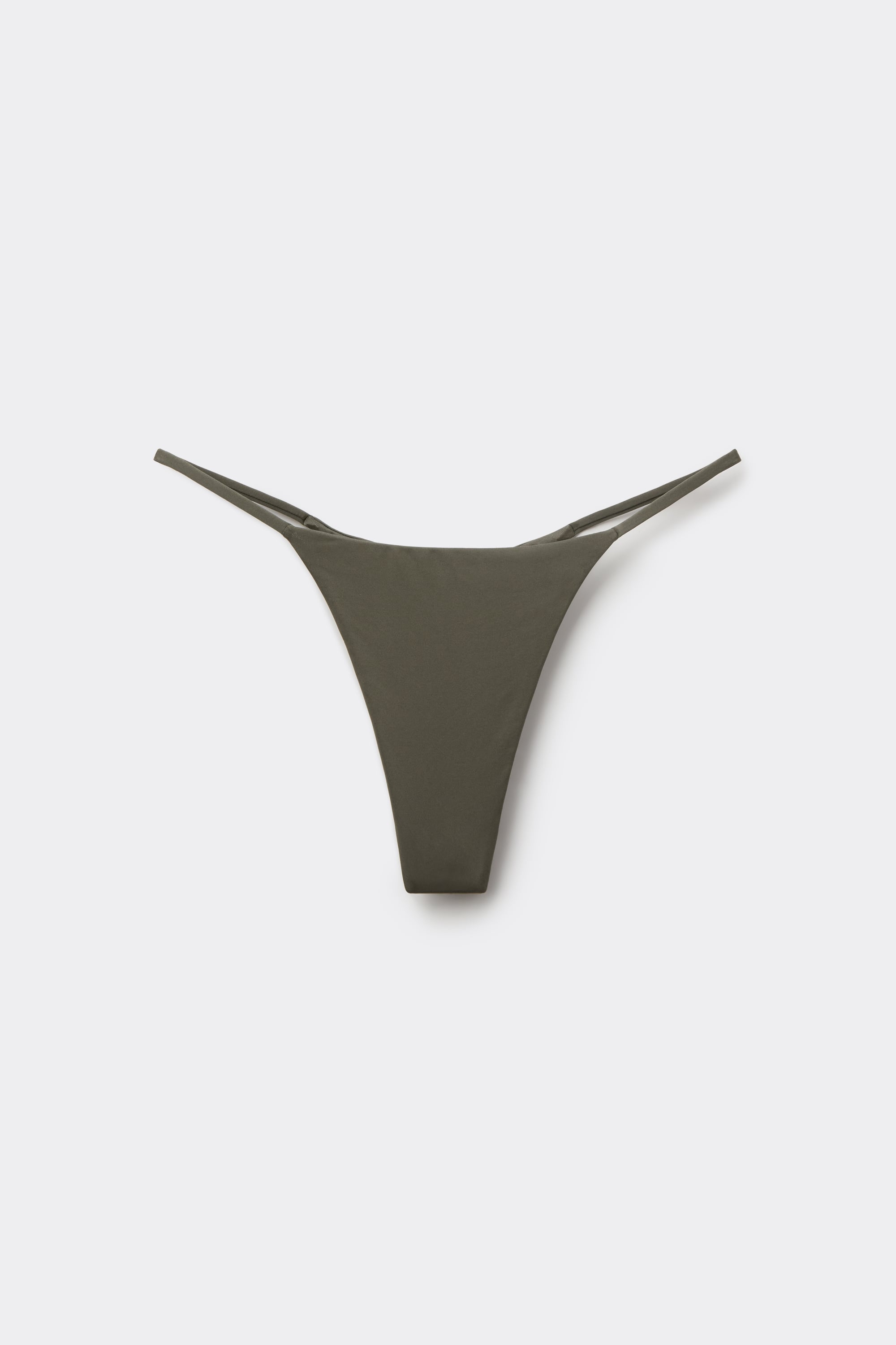Braguita de Bikini de Tanga Timeless Look Verde Camuflaje