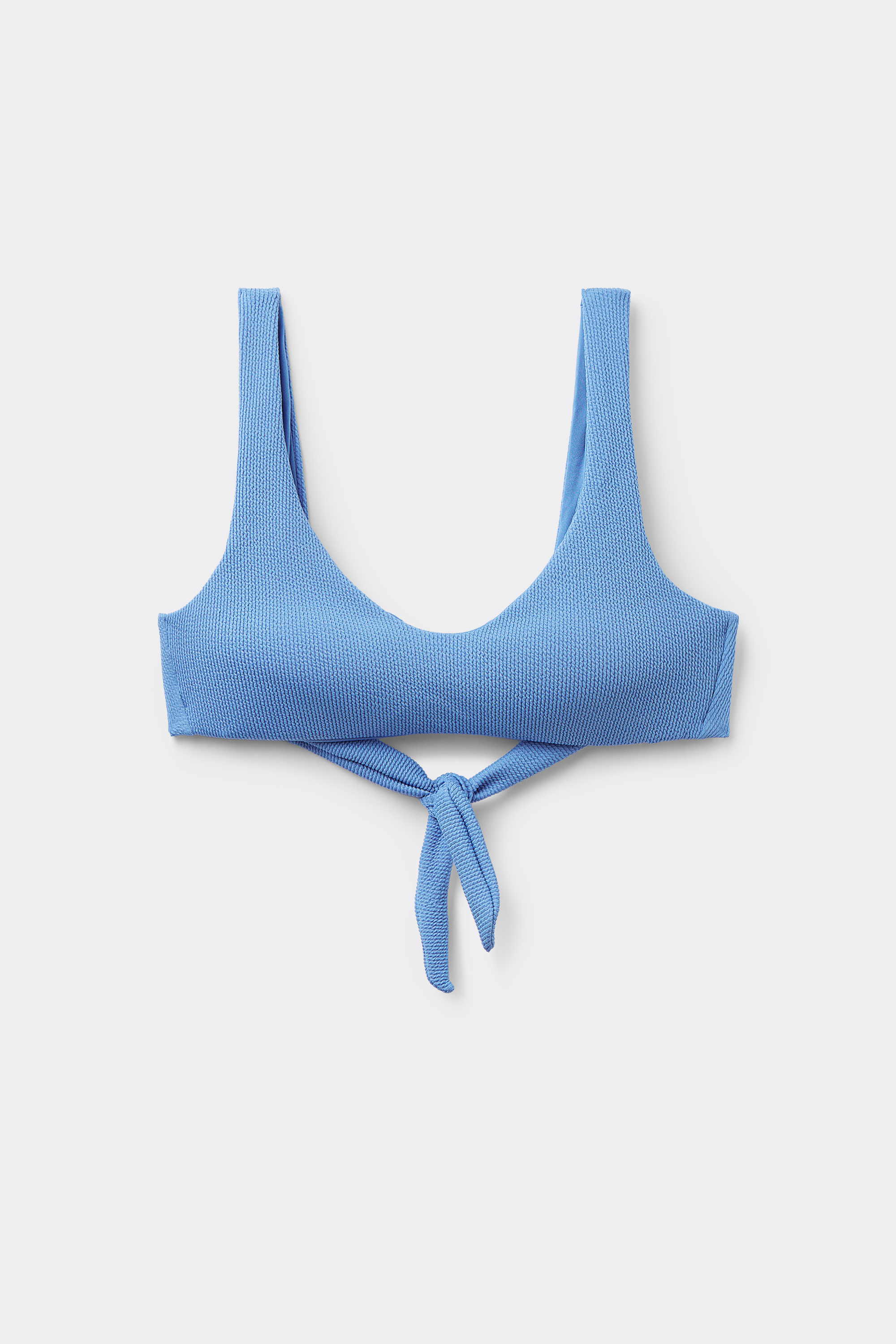Bustier-Bikinioberteil mit herausnehmbaren Polstern Classic Rib recycelt
