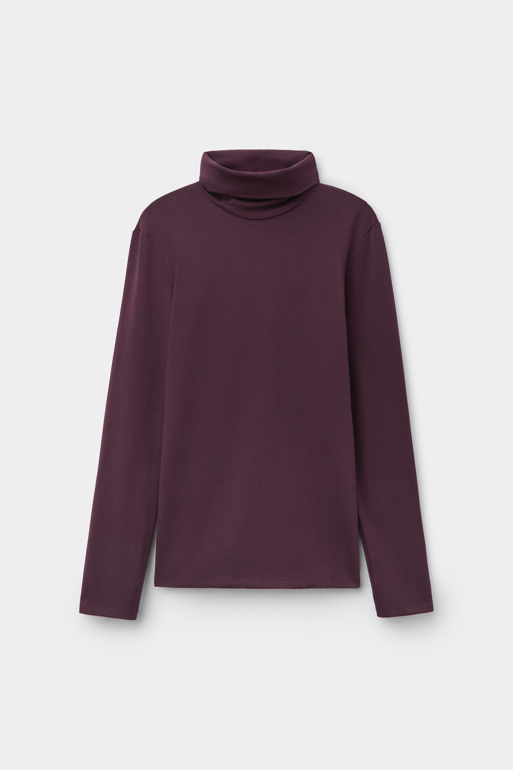 Shirt mit Rollkragen aus Baumwolle und Thermo-Modal