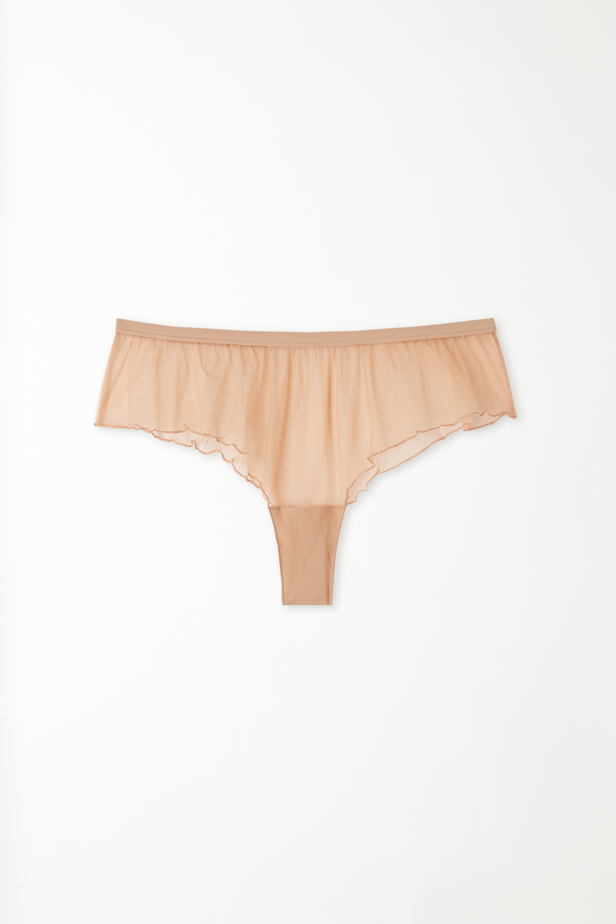 Rolled Hem Tulle French Knickers