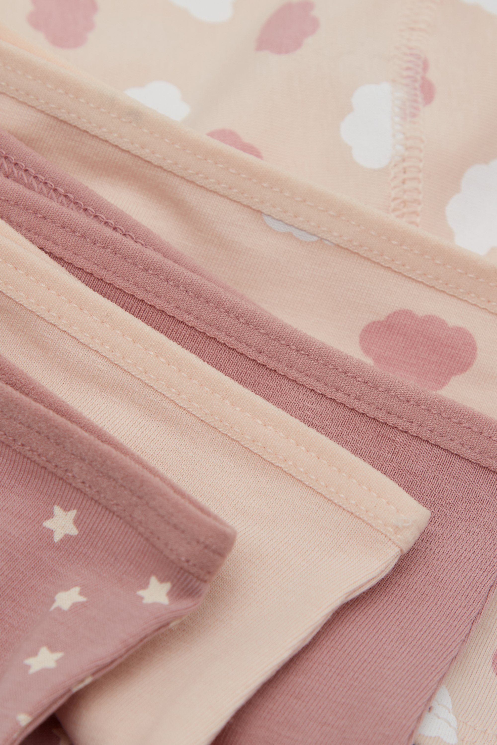 4 Pairs of Girls&rsquo; Printed Cotton Shorts