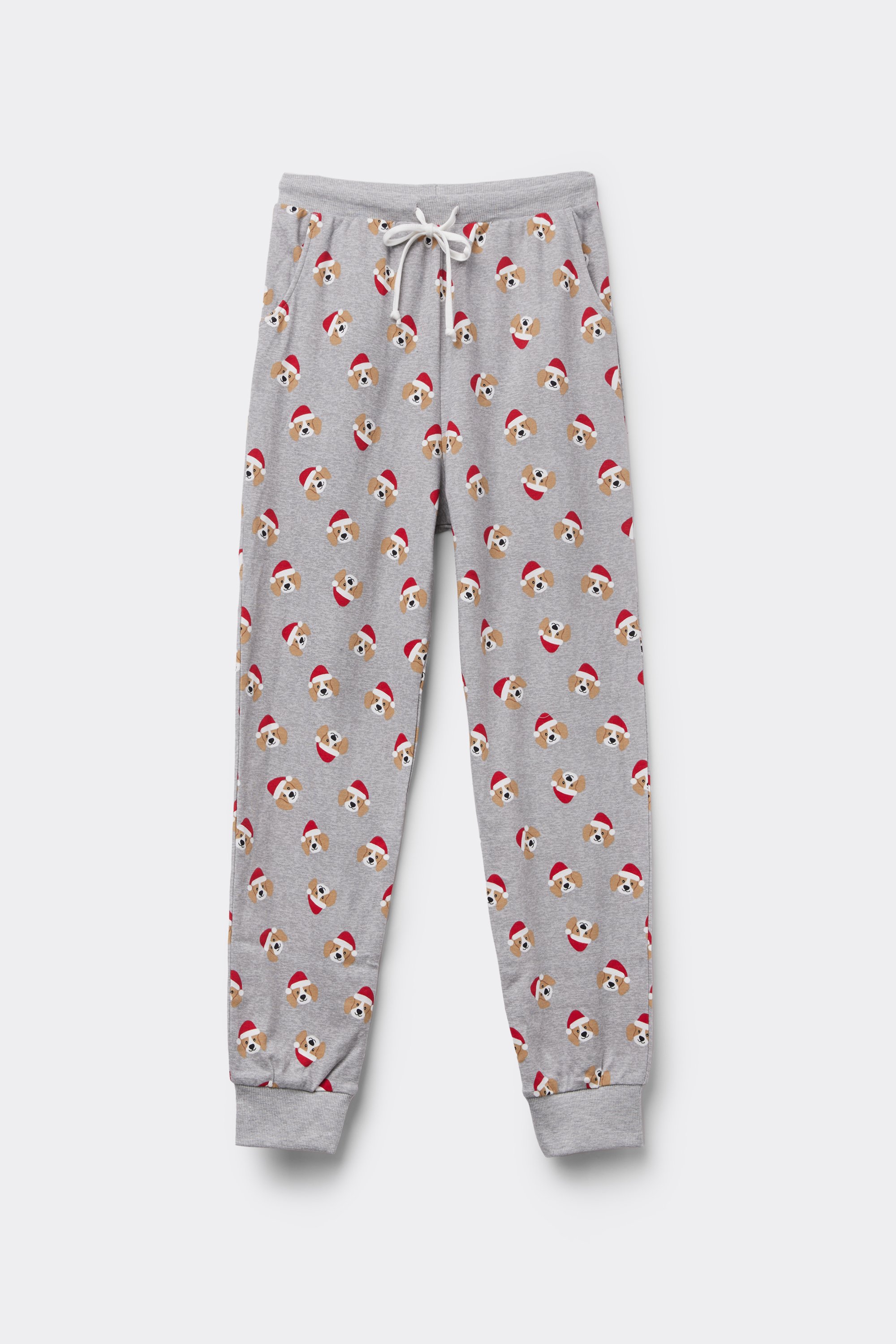 Jogger in Cotone Pesante Stampato