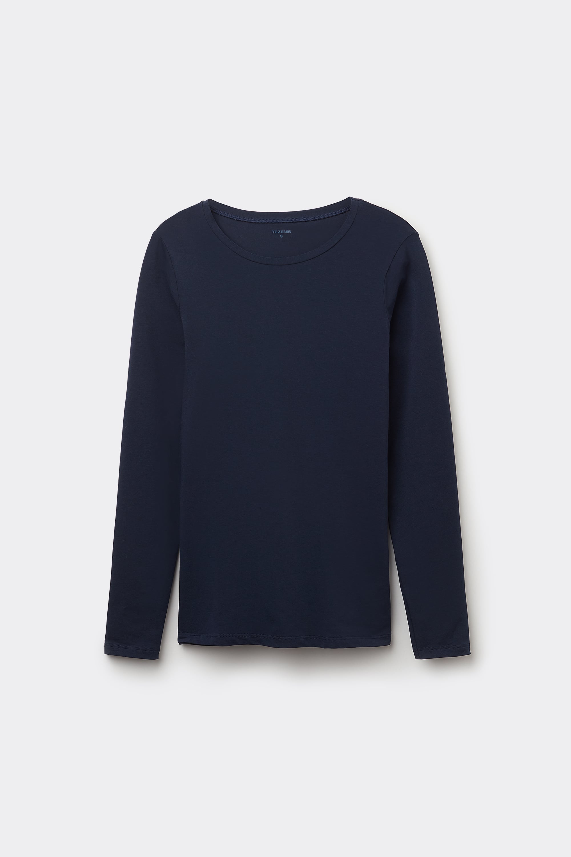 Haut Manches Longues Col Rond Coton Biologique Stretch