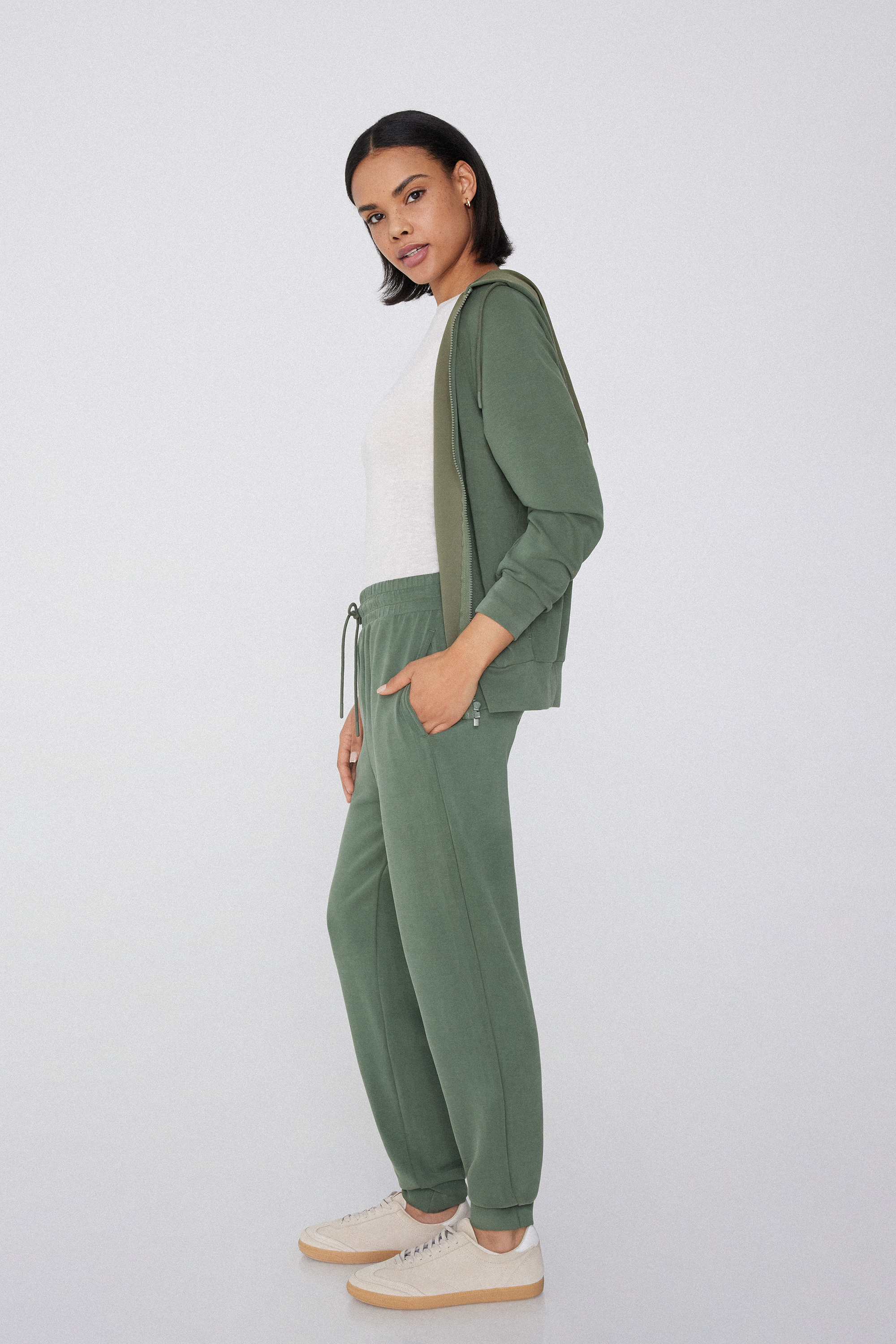 Joggery Dresowe z Wiskozy Soft Touch
