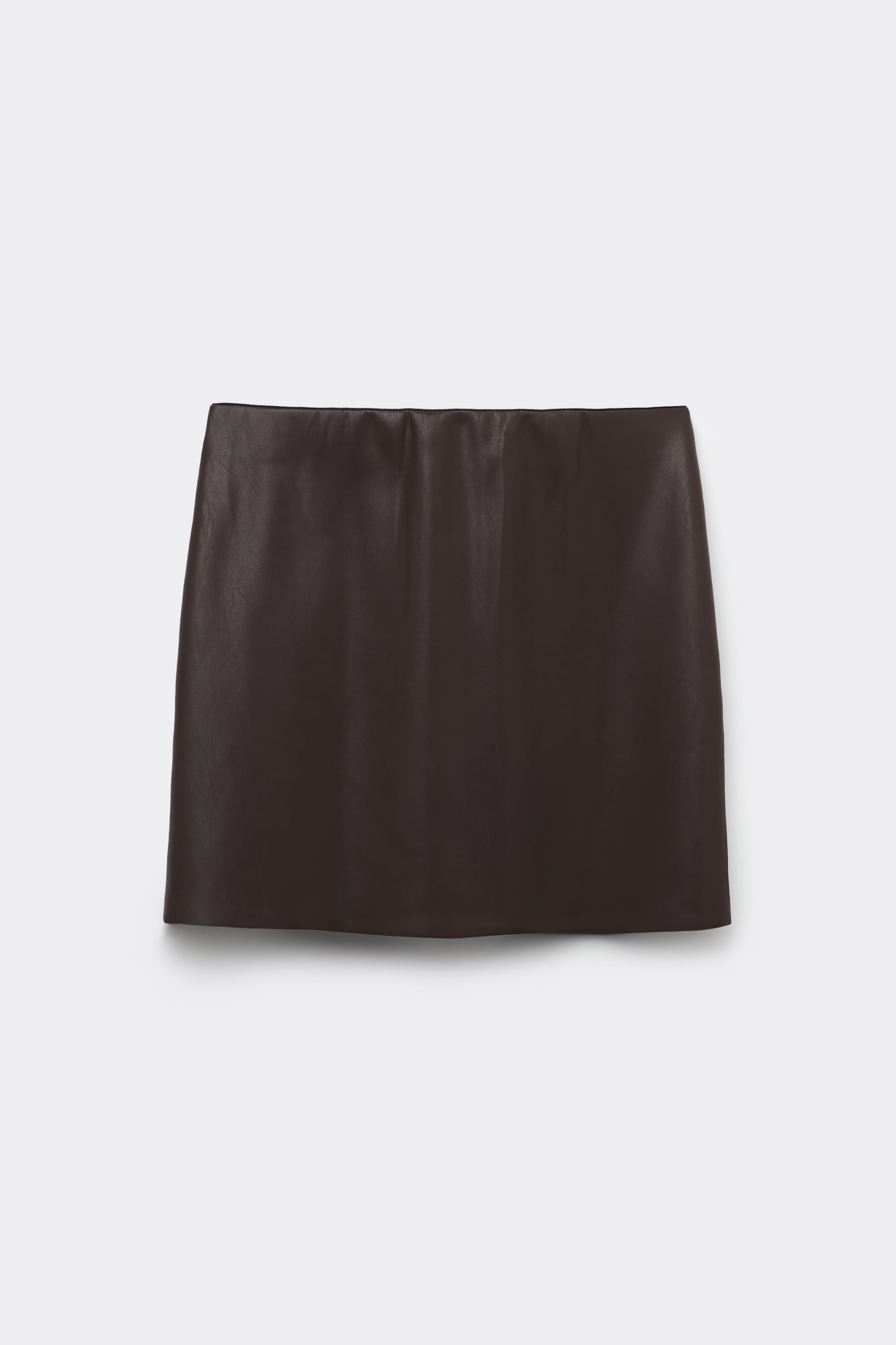 Leather-Effect Mini Skirt