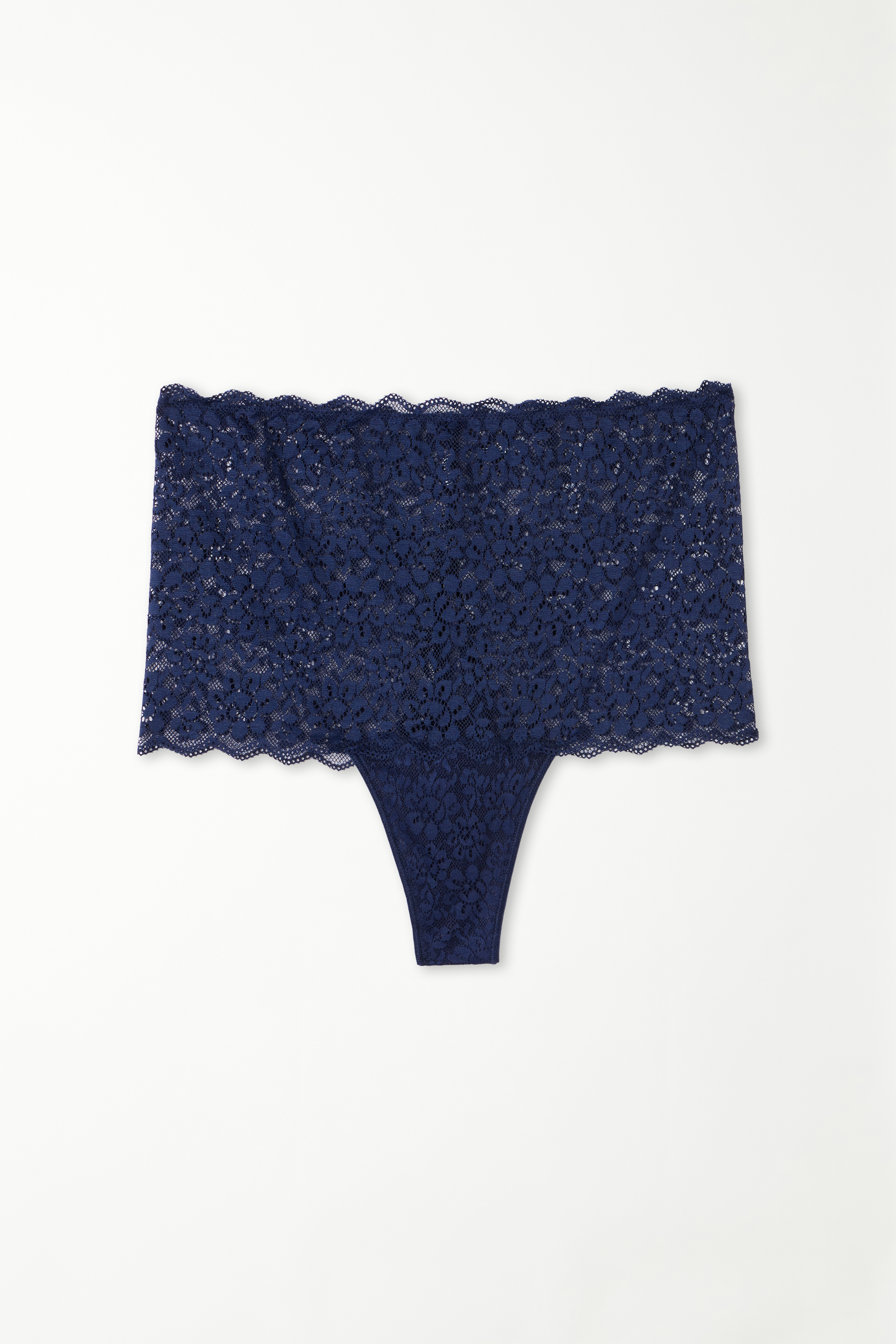 High-Waisted Recycled Lace Boyshorts