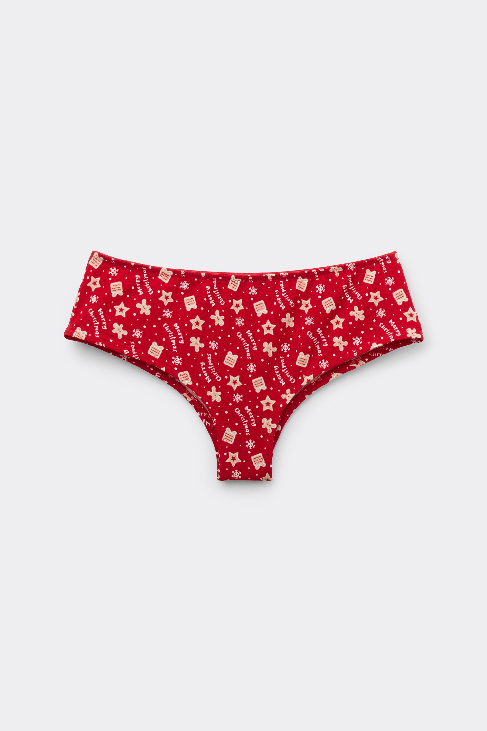 Cotton French Knickers with Allover Christmas Print