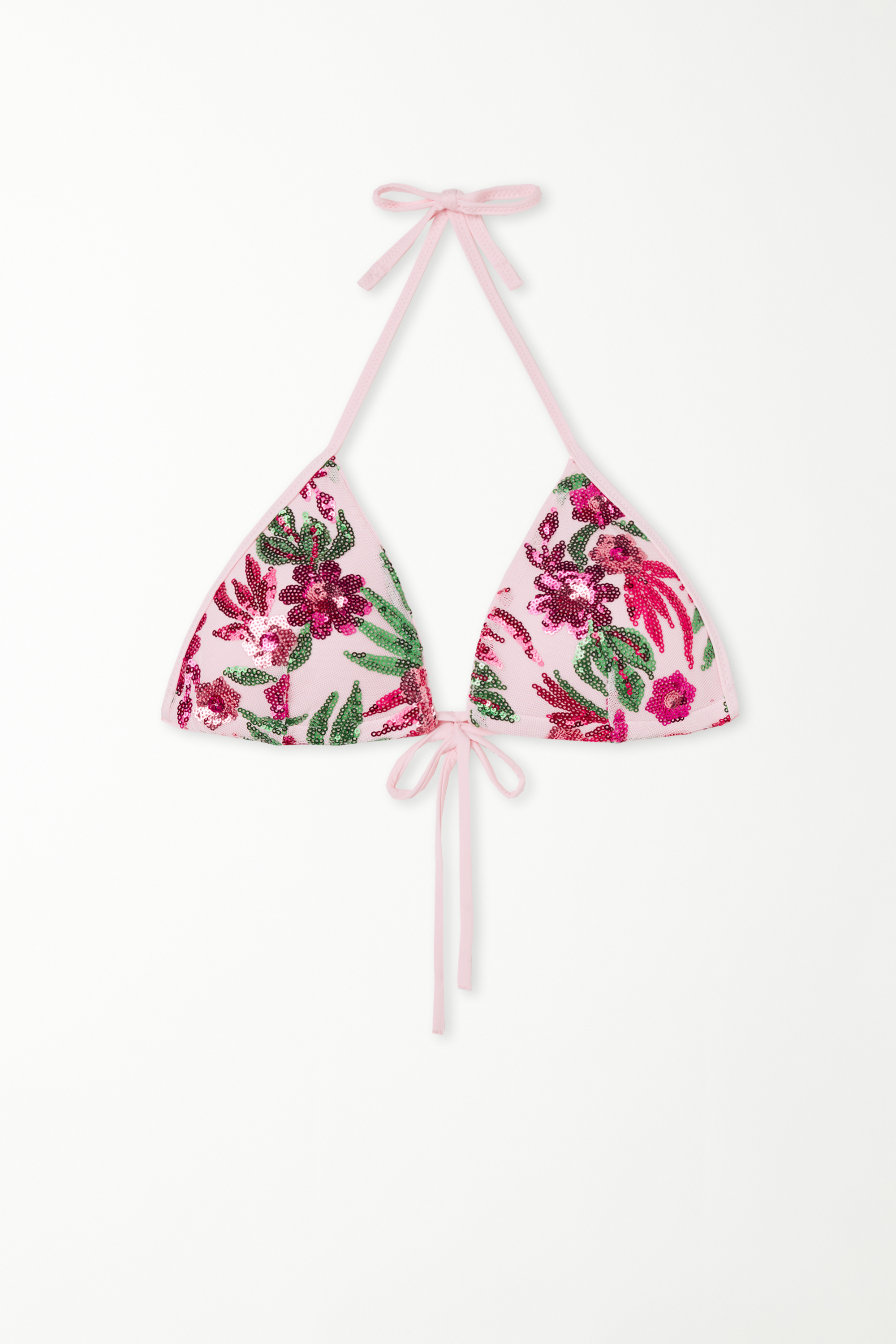 Flower Paradise Slightly Padded Triangle Bikini Top