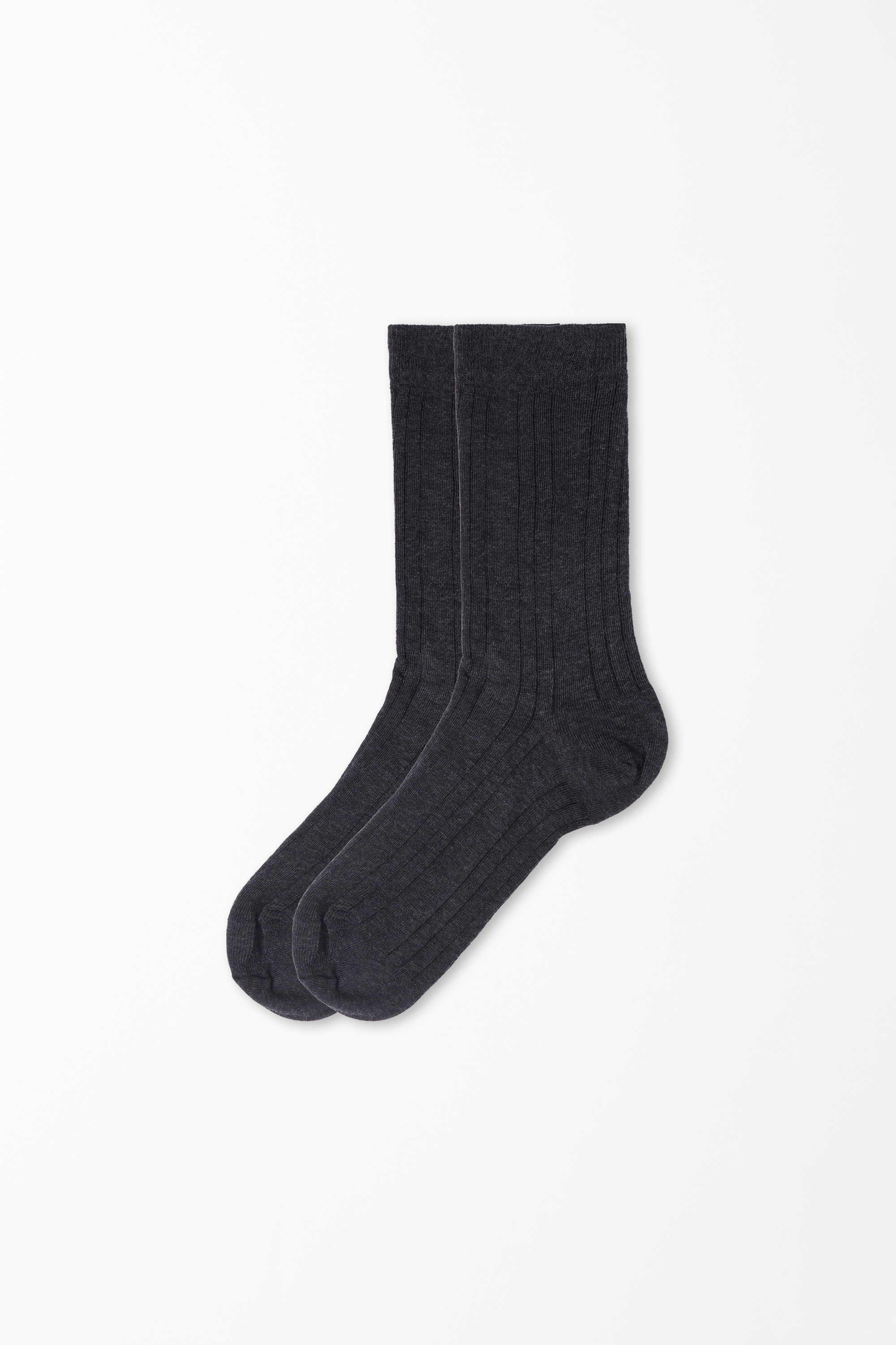 Irregular Ribbed 3/4-Length Socks