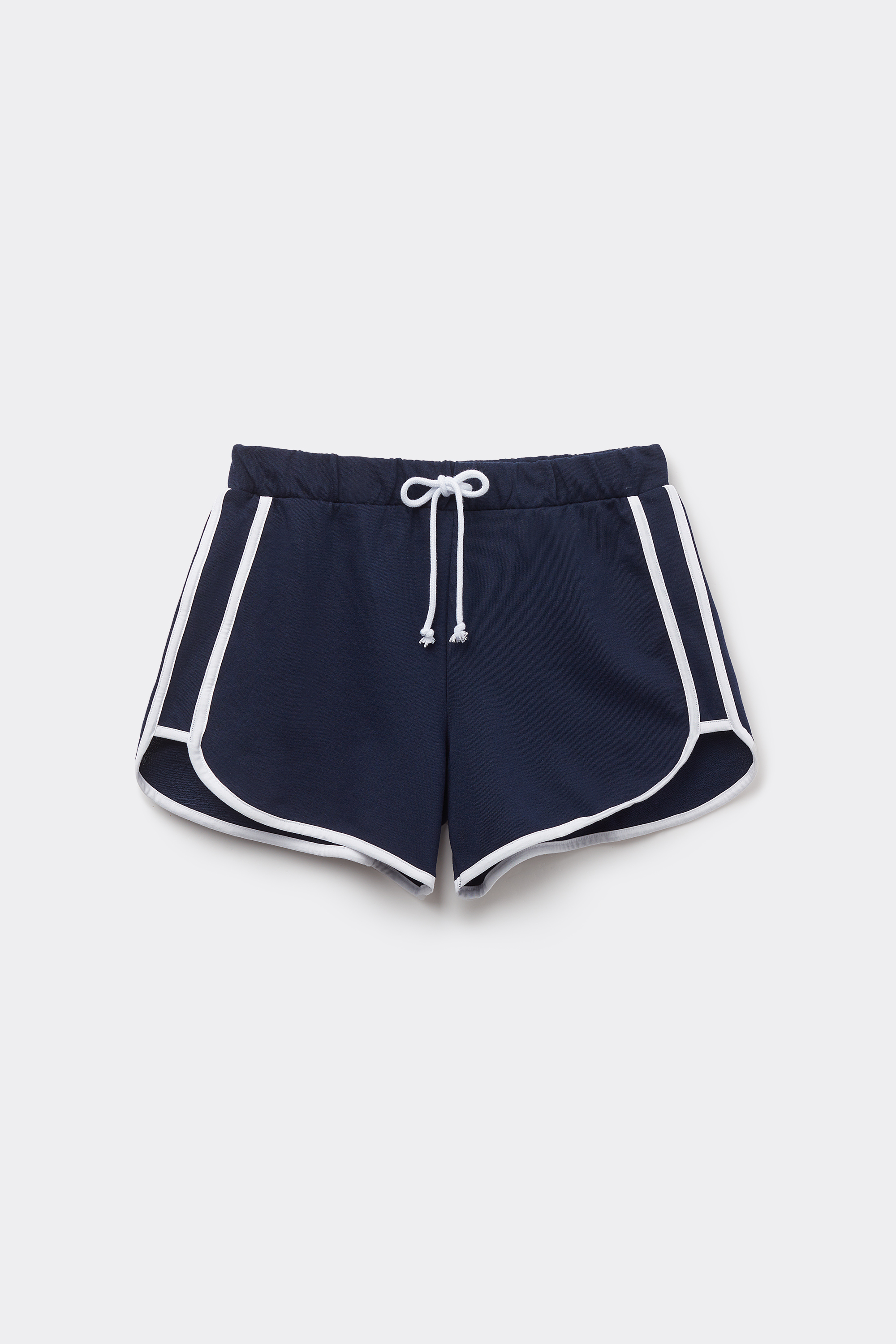 Sweatshorts mit Paspelierung