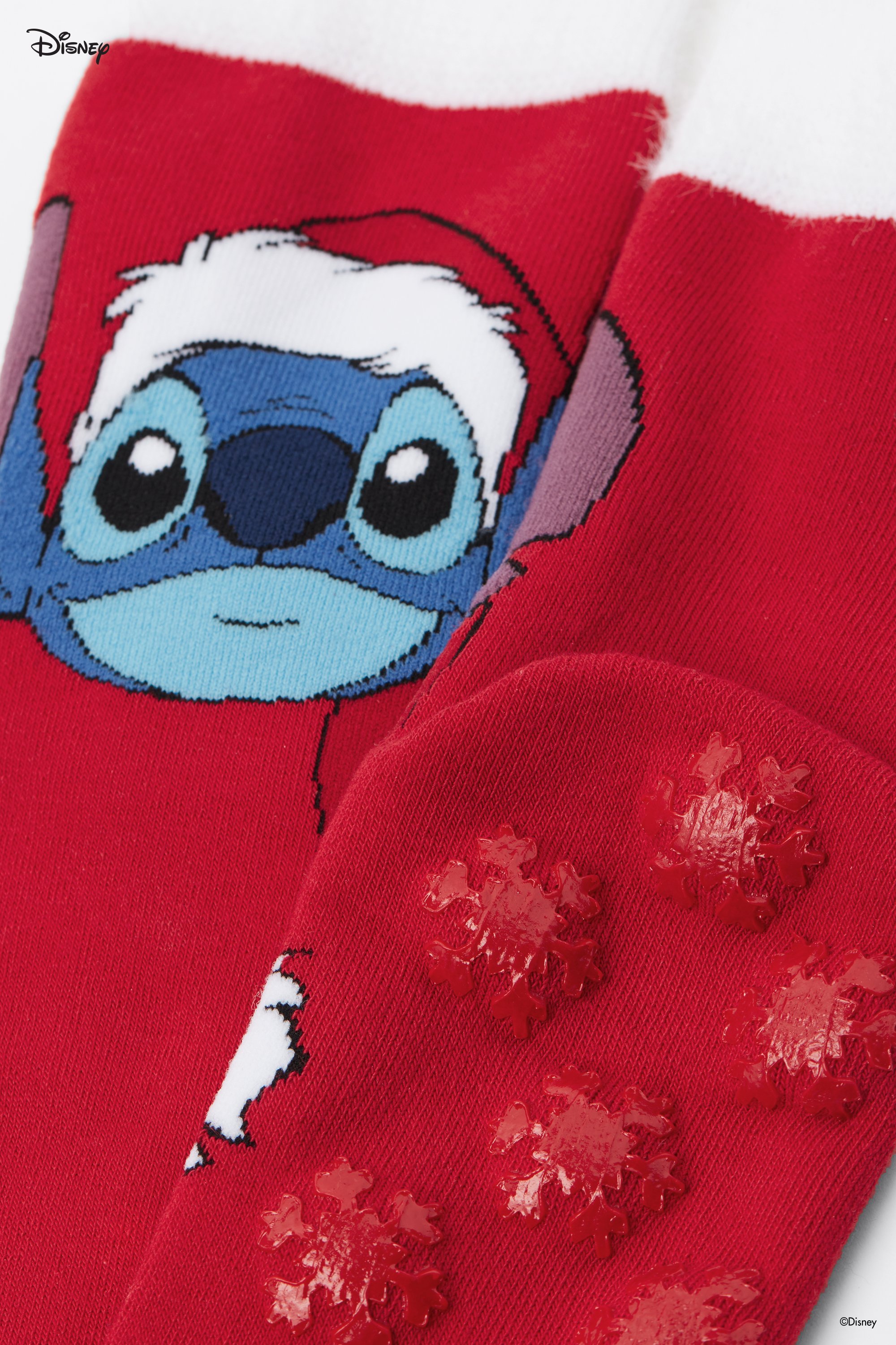 Calzini Antiscivolo Corti Stampa Stitch Disney Donna