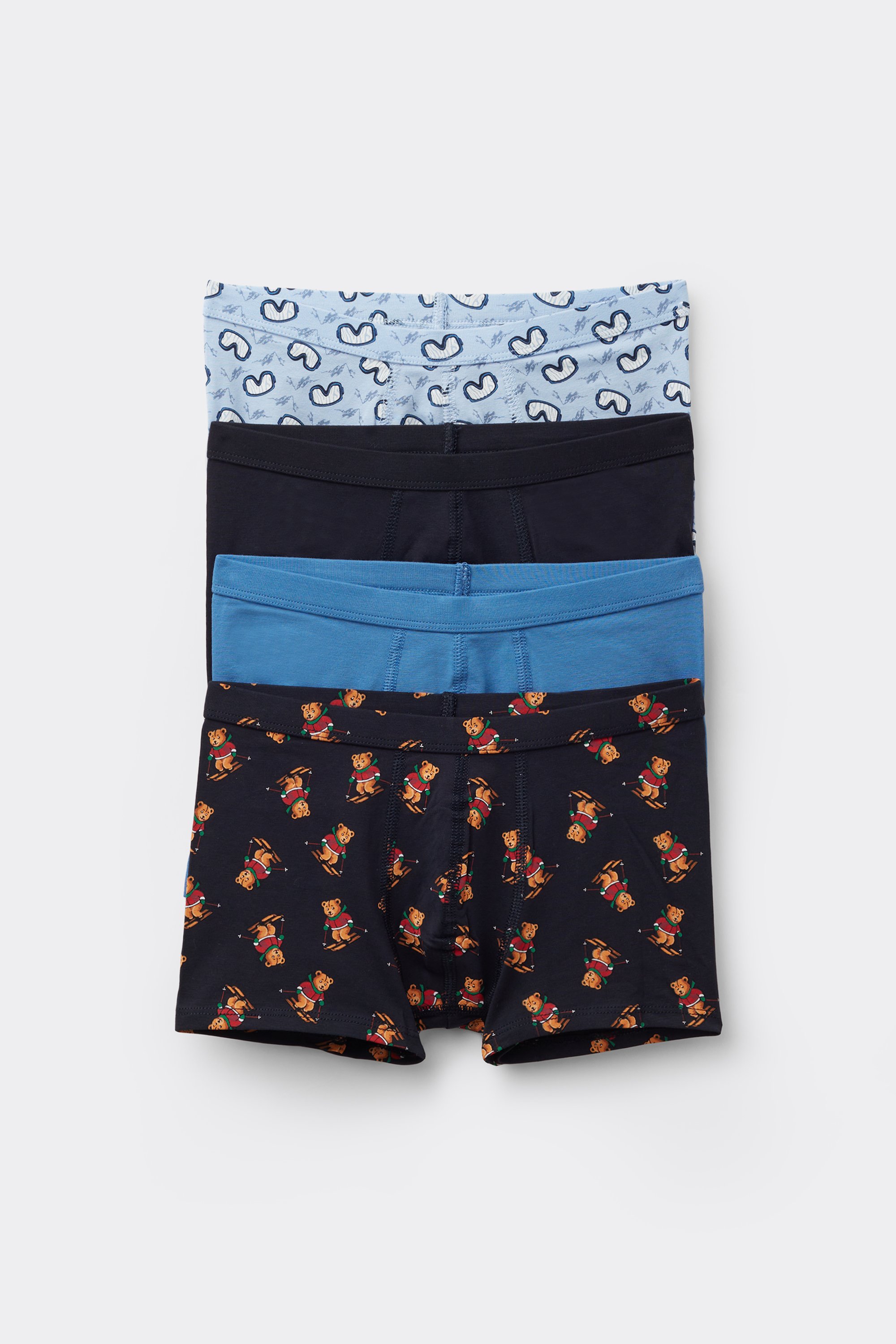 4 Boxers Garçon Coton Imprimé