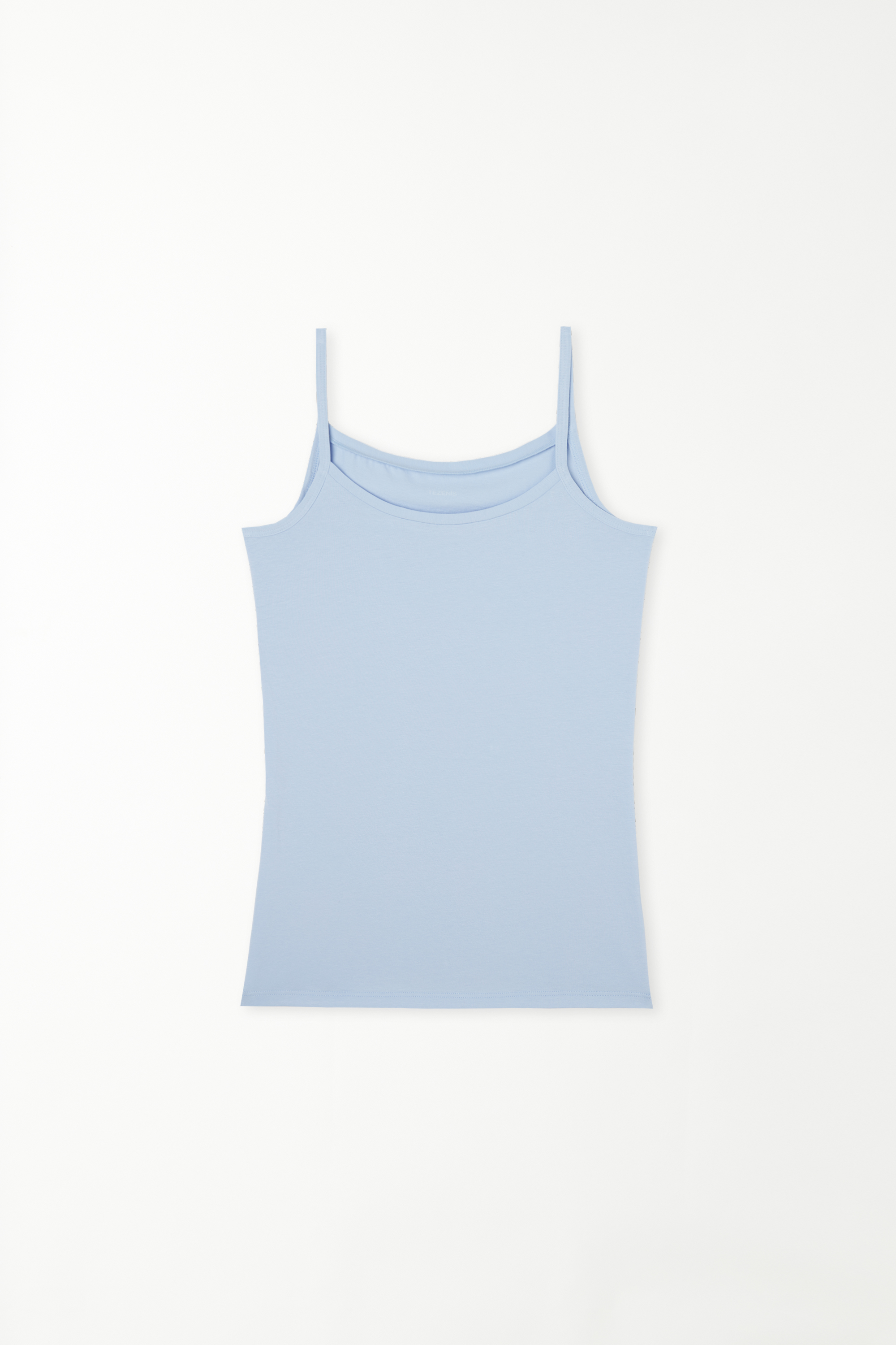 Round-Neck Stretch-Cotton Vest Top