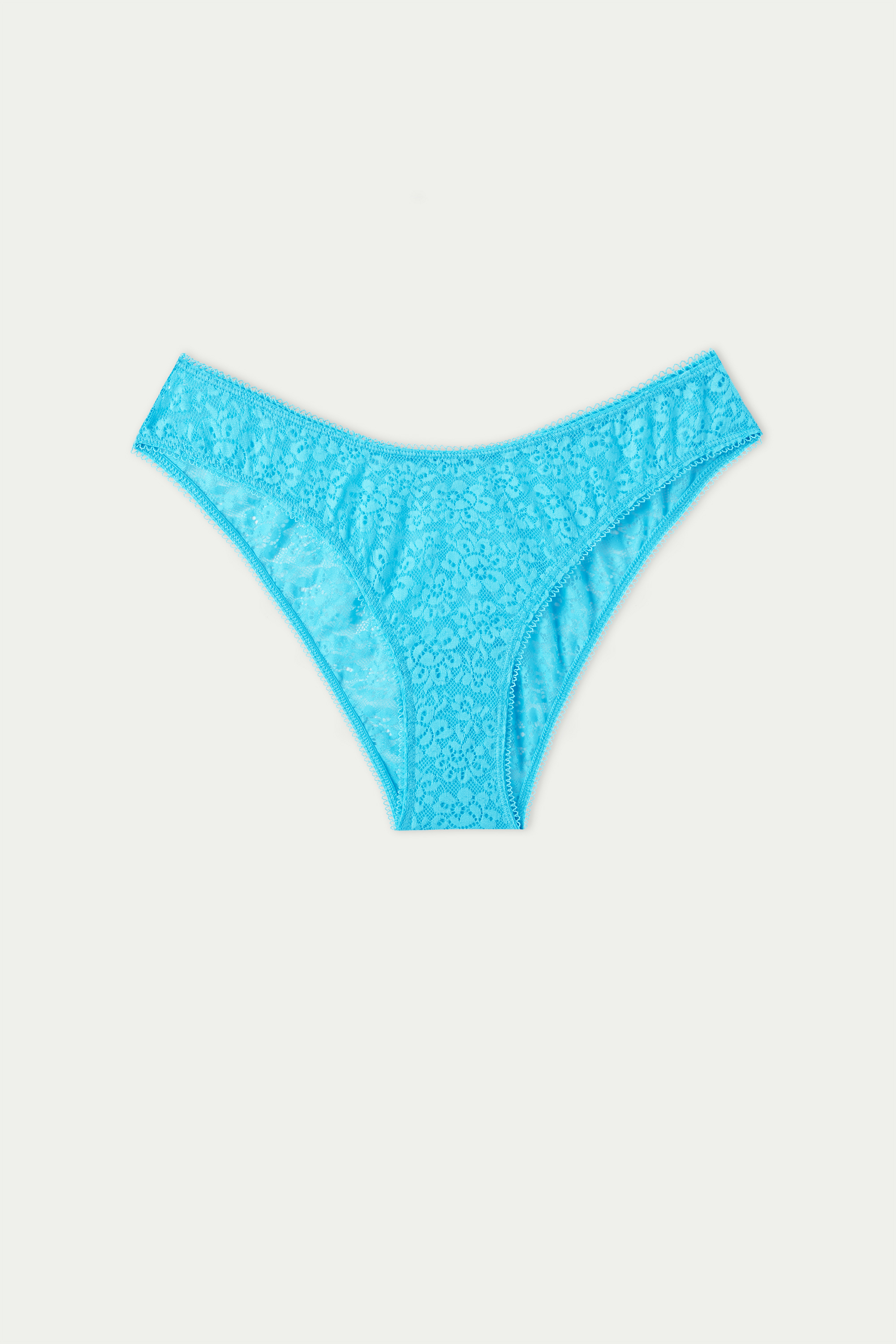 Slip aus recycelter Spitze mit hohem Beinausschnitt