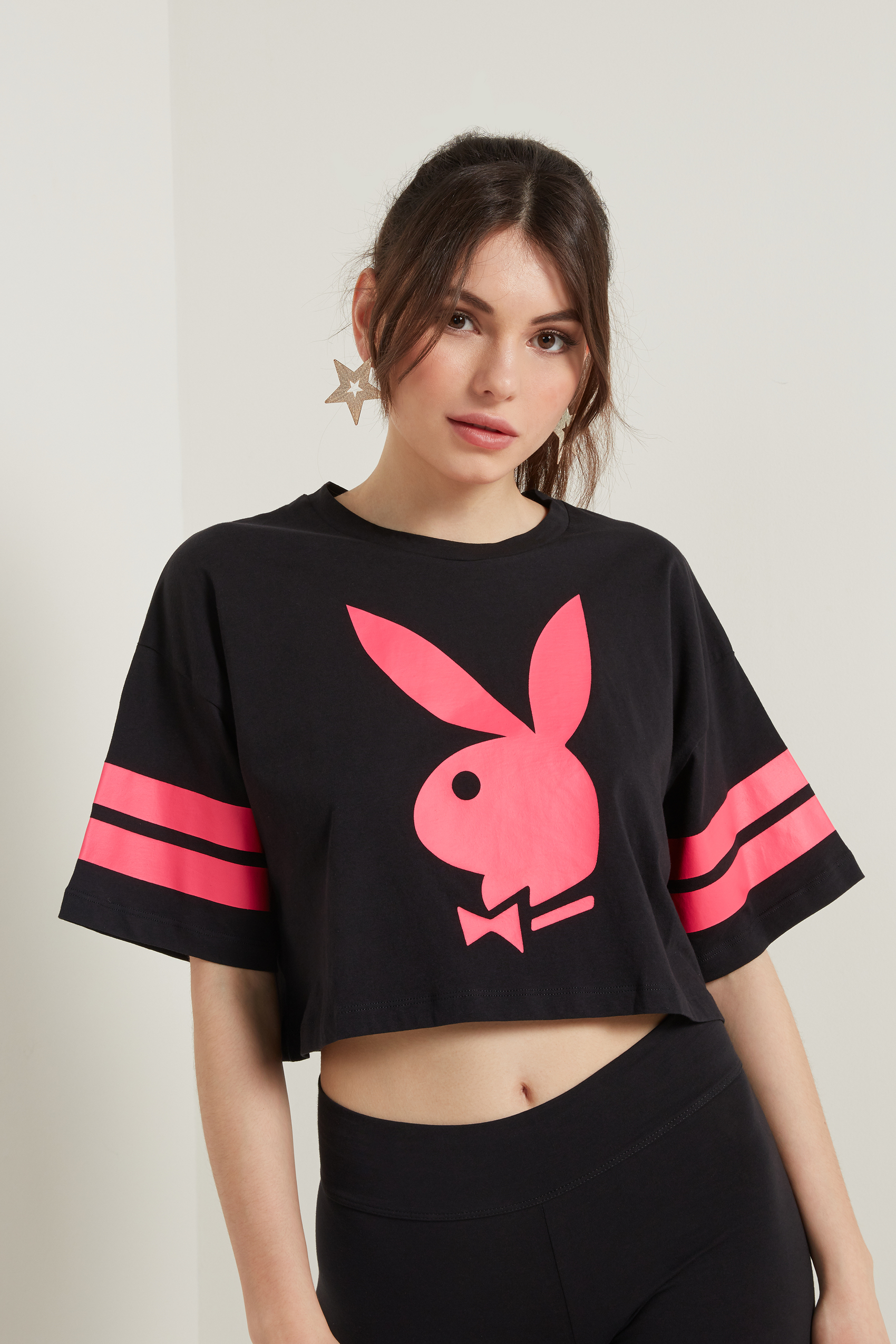 Playboy Oversized Cropped T-Shirt 