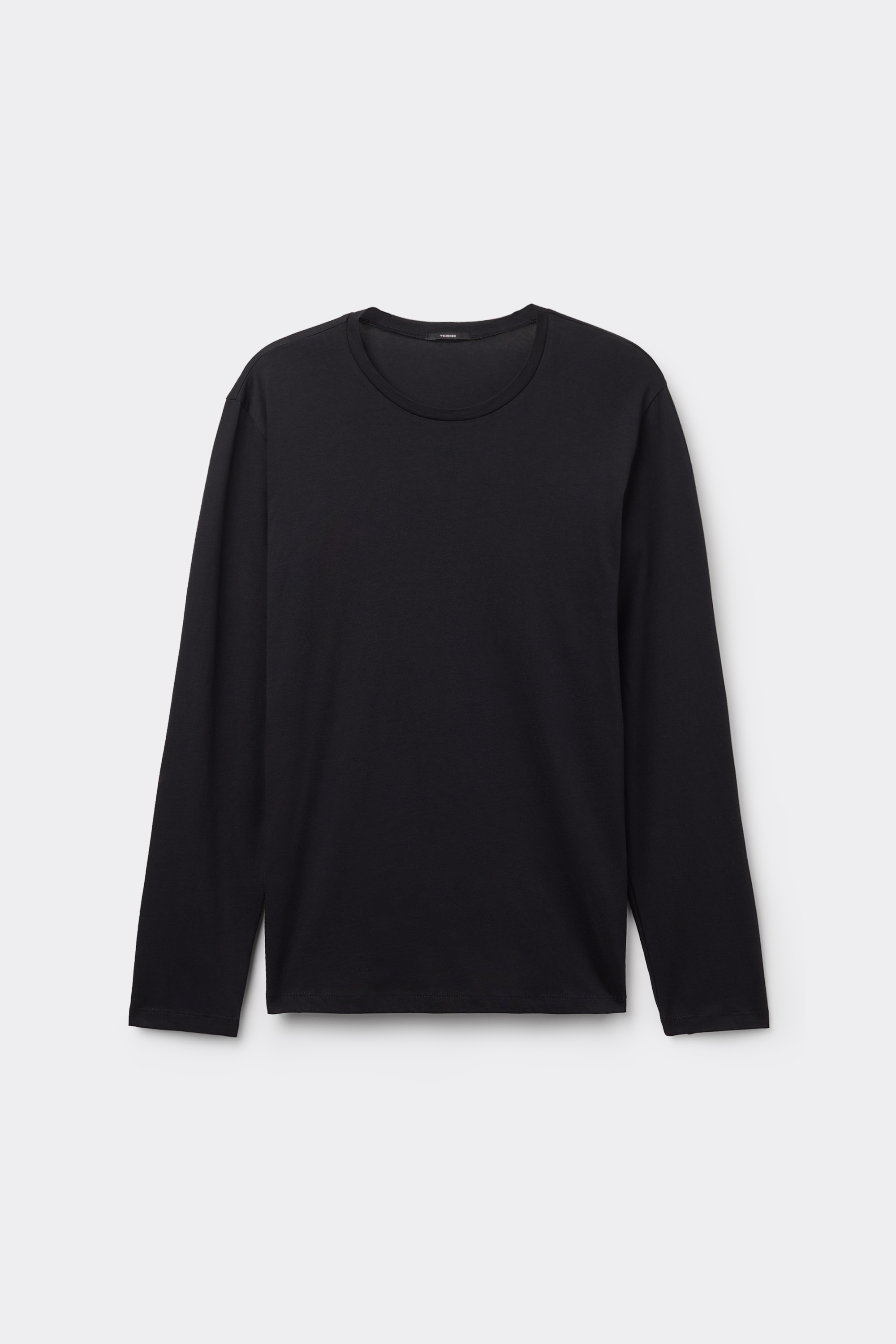 Langarmshirt aus Baumwolle mit Rundhalsausschnitt