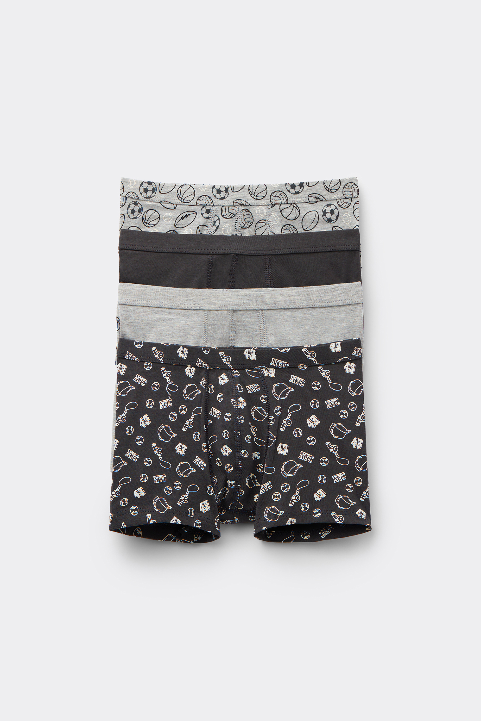 4 B&oacute;xers de Algod&oacute;n para Ni&ntilde;o Estampados