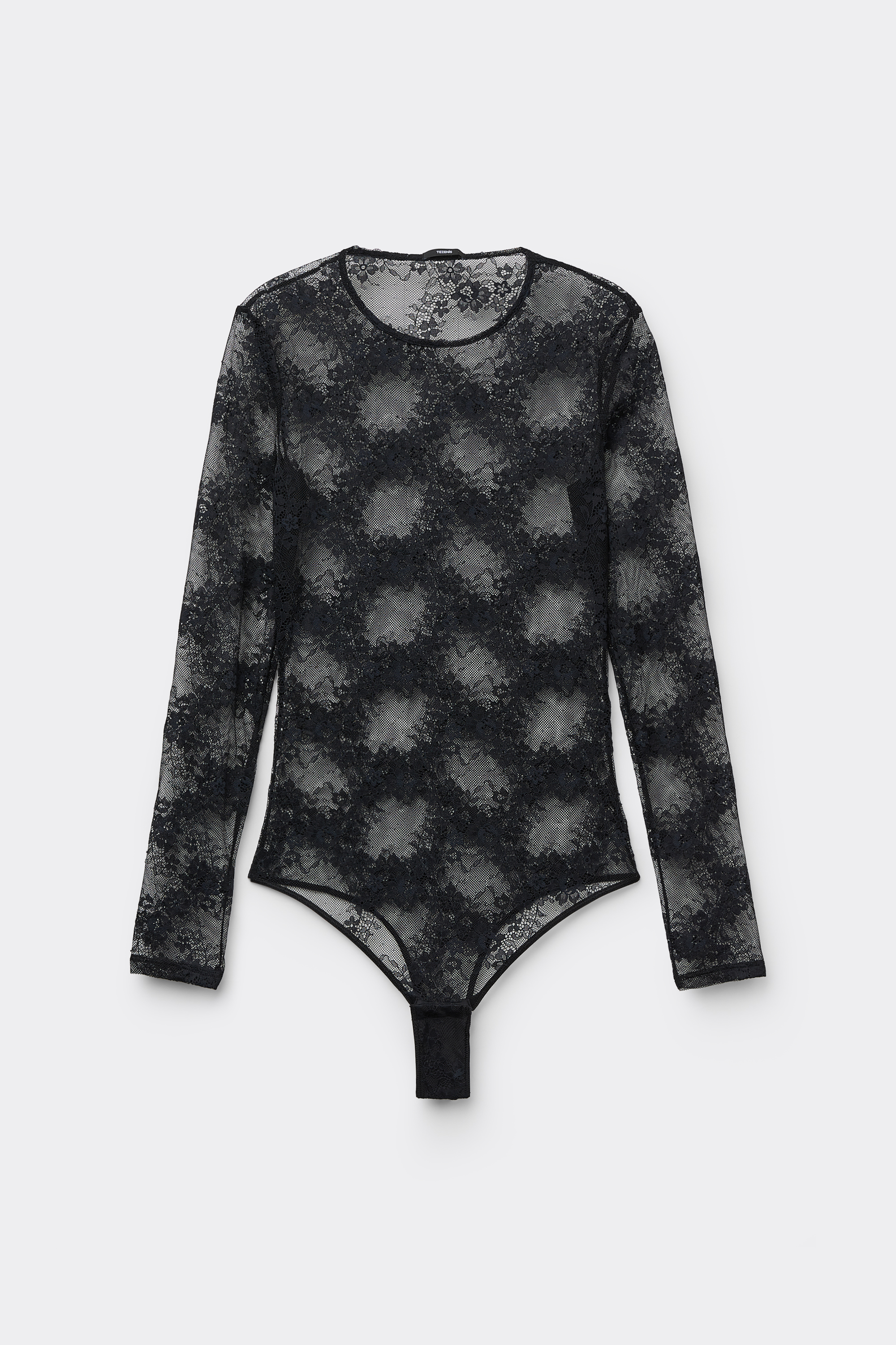 Langärmeliger Body aus Spitze Black Empire