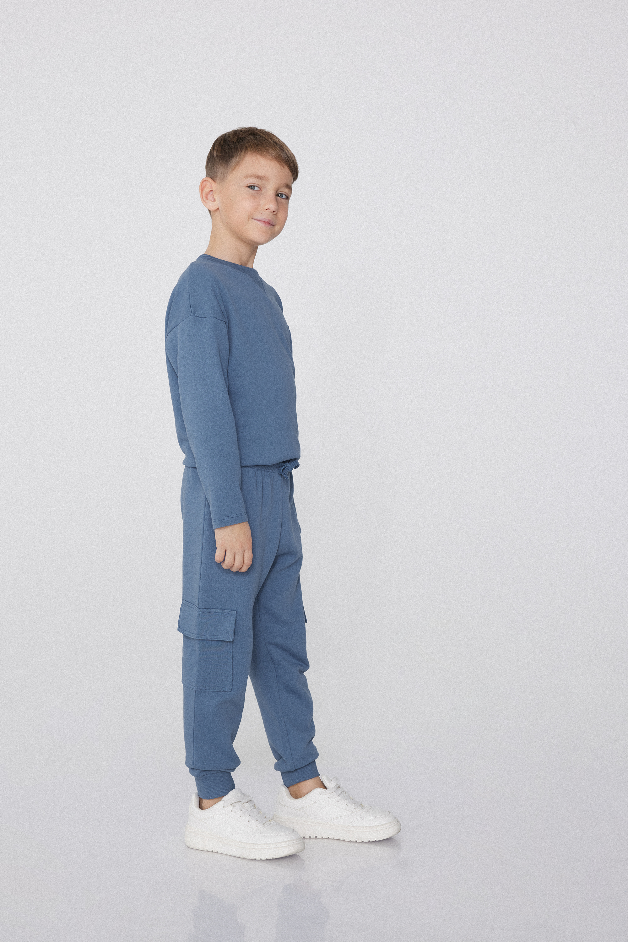 Jogger Cargo in Felpa Bimbo