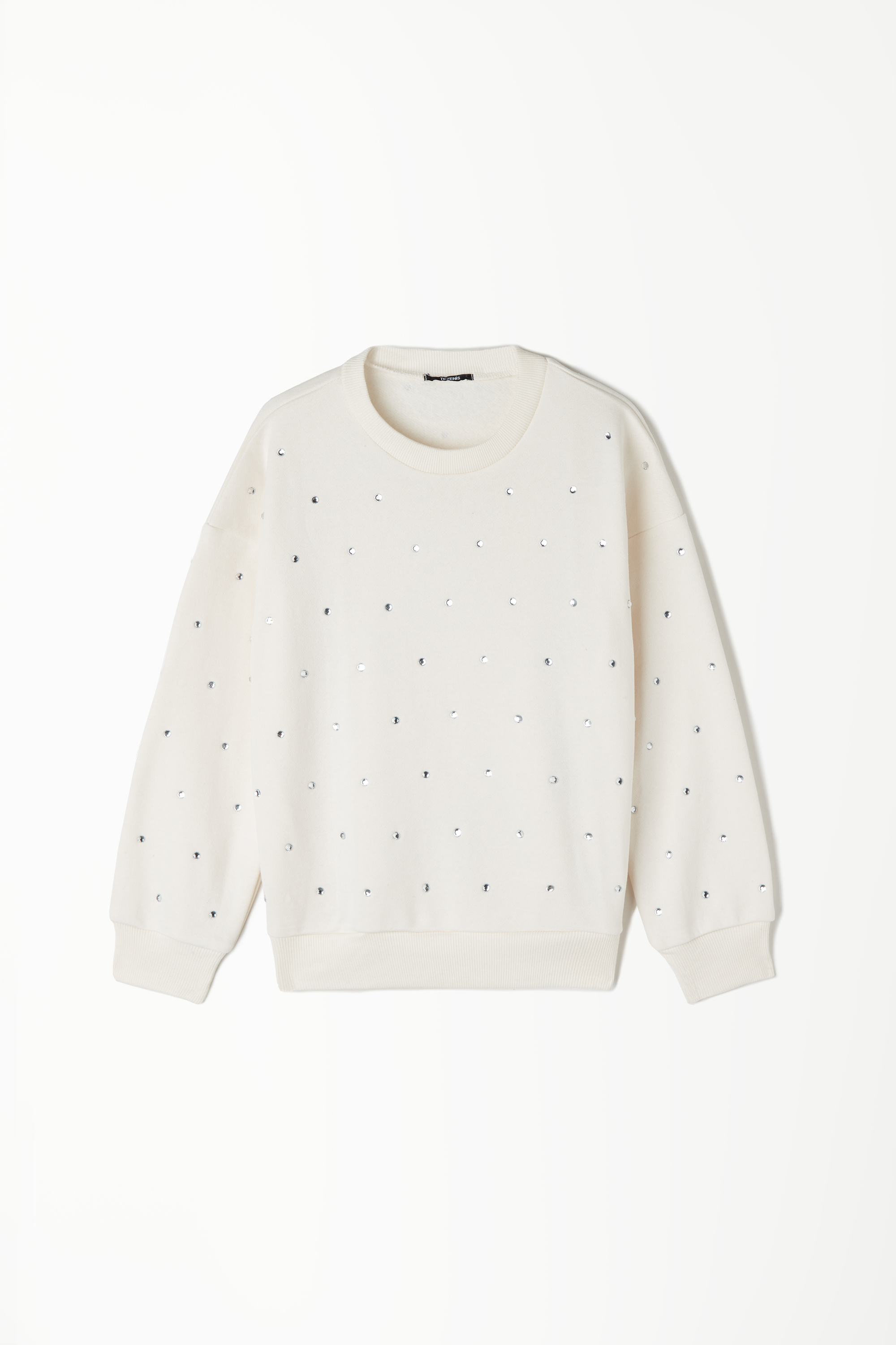 Girls’ Long Sleeve Sweatshirt with Rhinestones