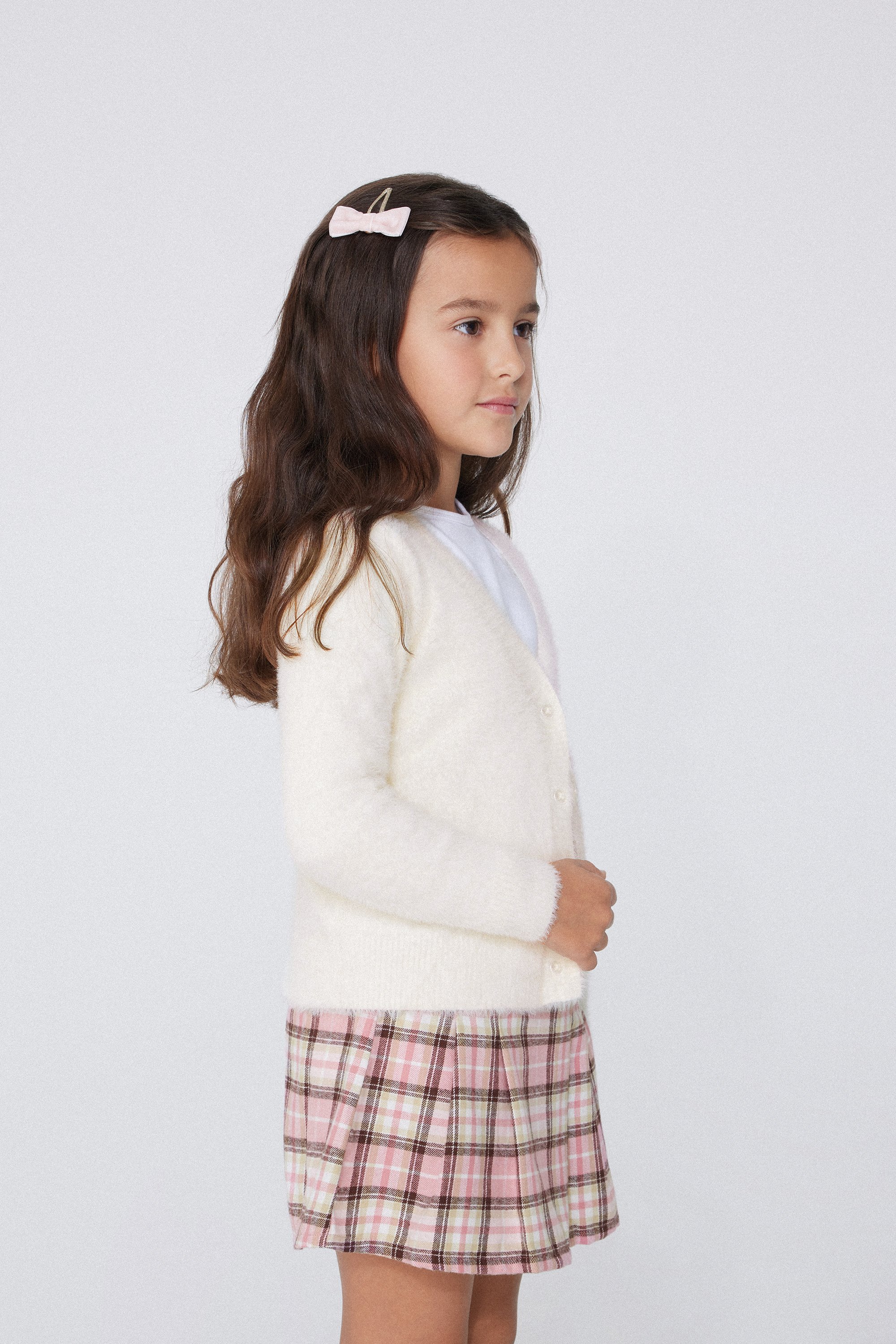 Cardigan Scollo a V in Pelo