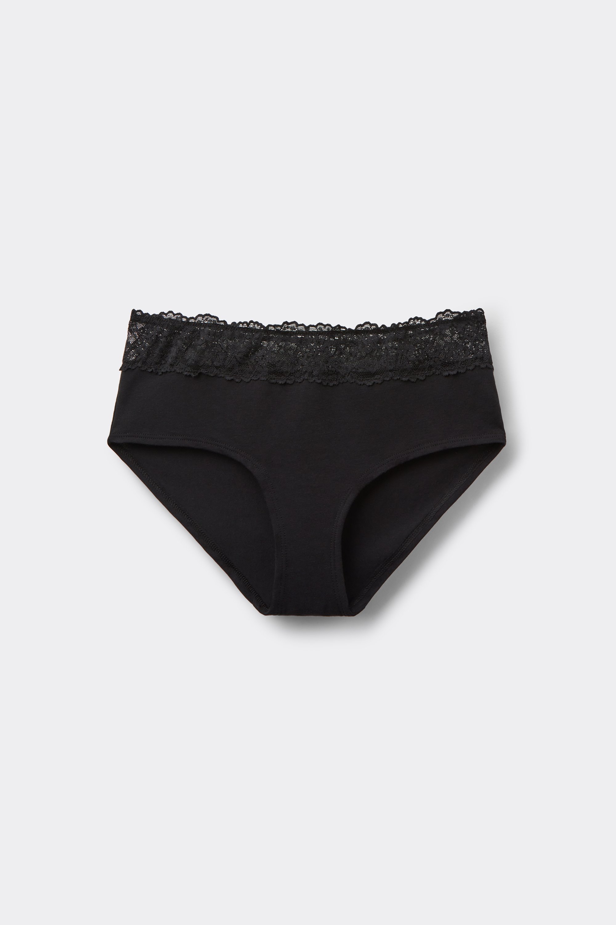 Culotte in Cotone con Pizzo Riciclato