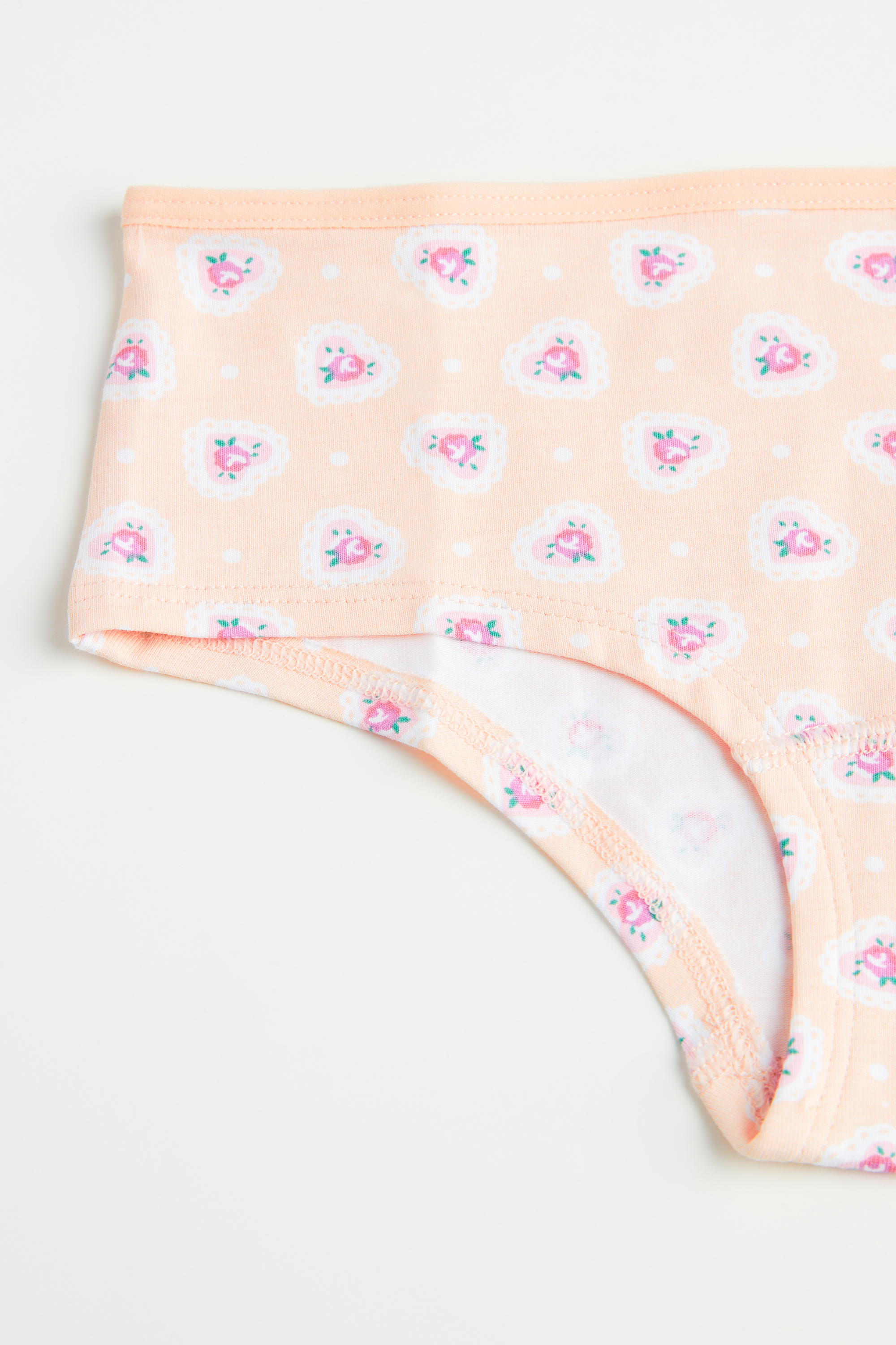 Girls’ Basic Printed Cotton French Knickers