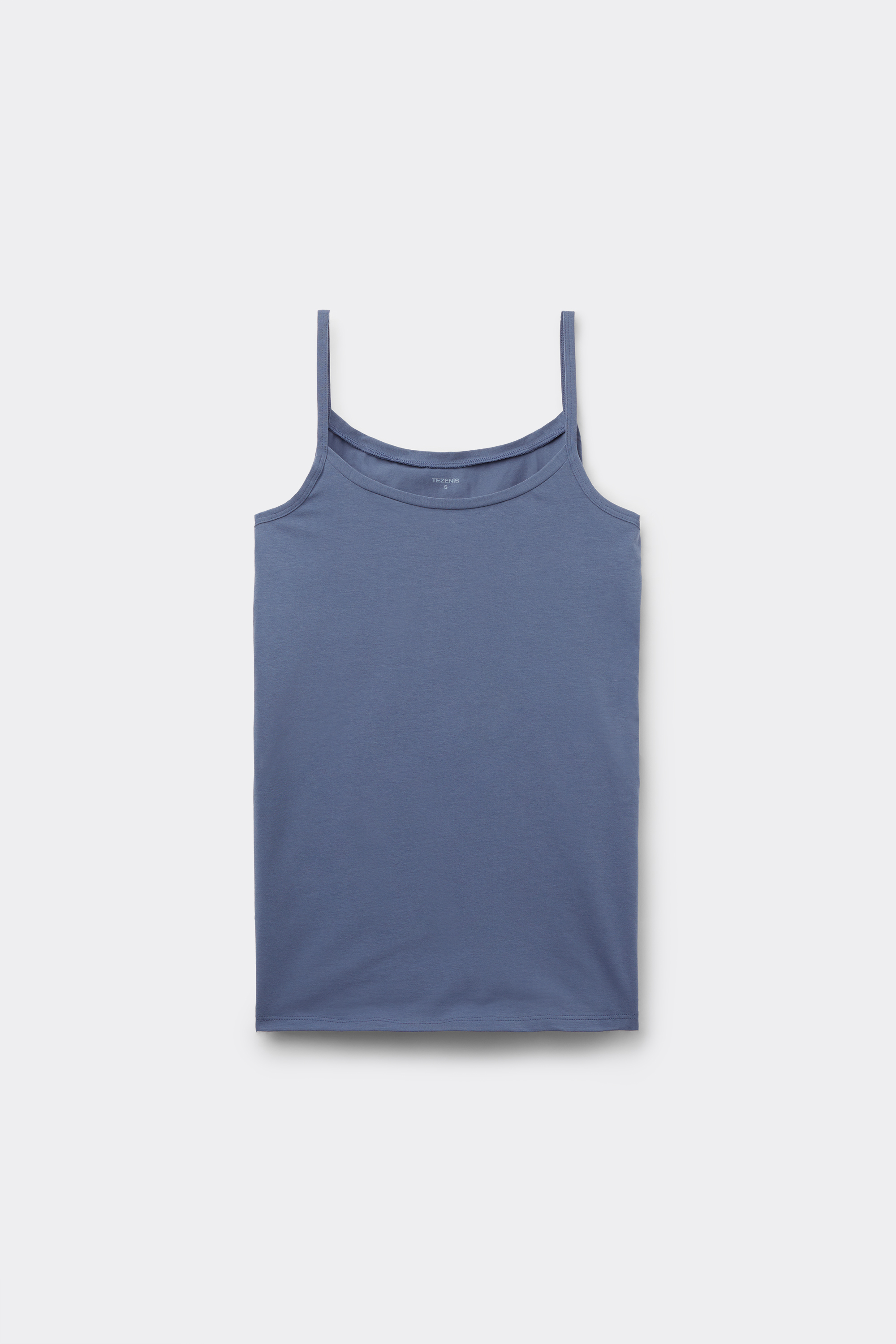 Organic Stretch Cotton Camisole with Round Neck