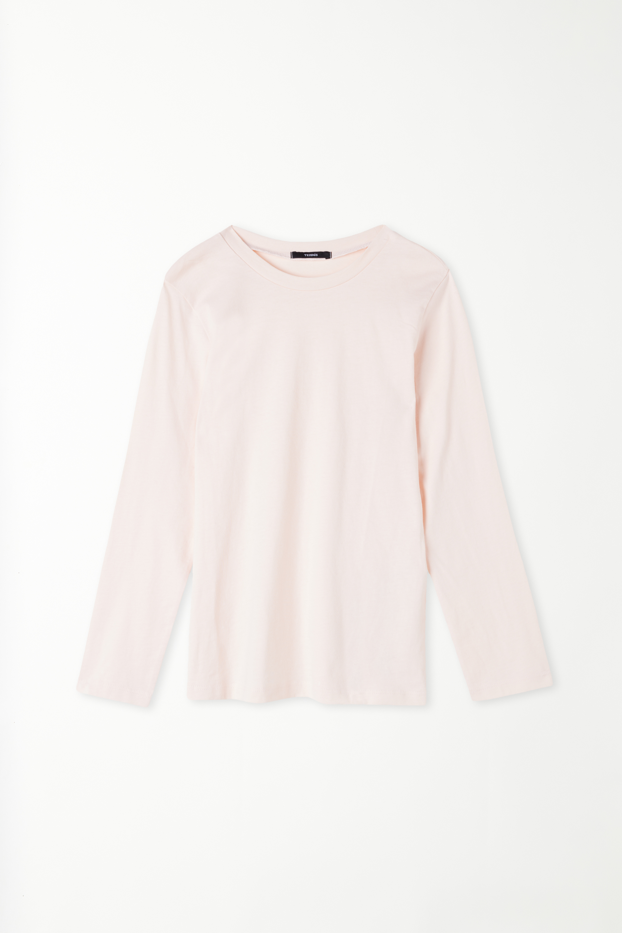 Langärmeliges Basic-Shirt aus Baumwolle für Kinder Unisex